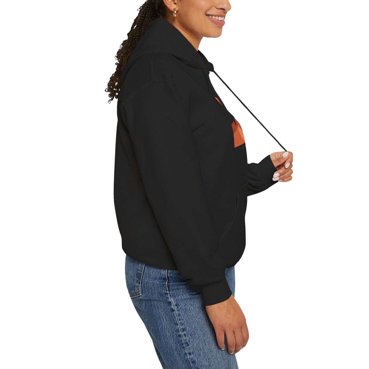 Desert Sunset Minimalist Mesa Hoodie | Southwestern adobe-inspired art