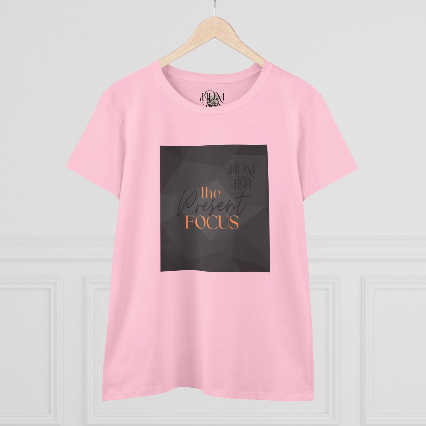 T-Shirt, The Present Focus, Women's Tee, Cotton Tee, Graphic Tee, Meditation Shirt