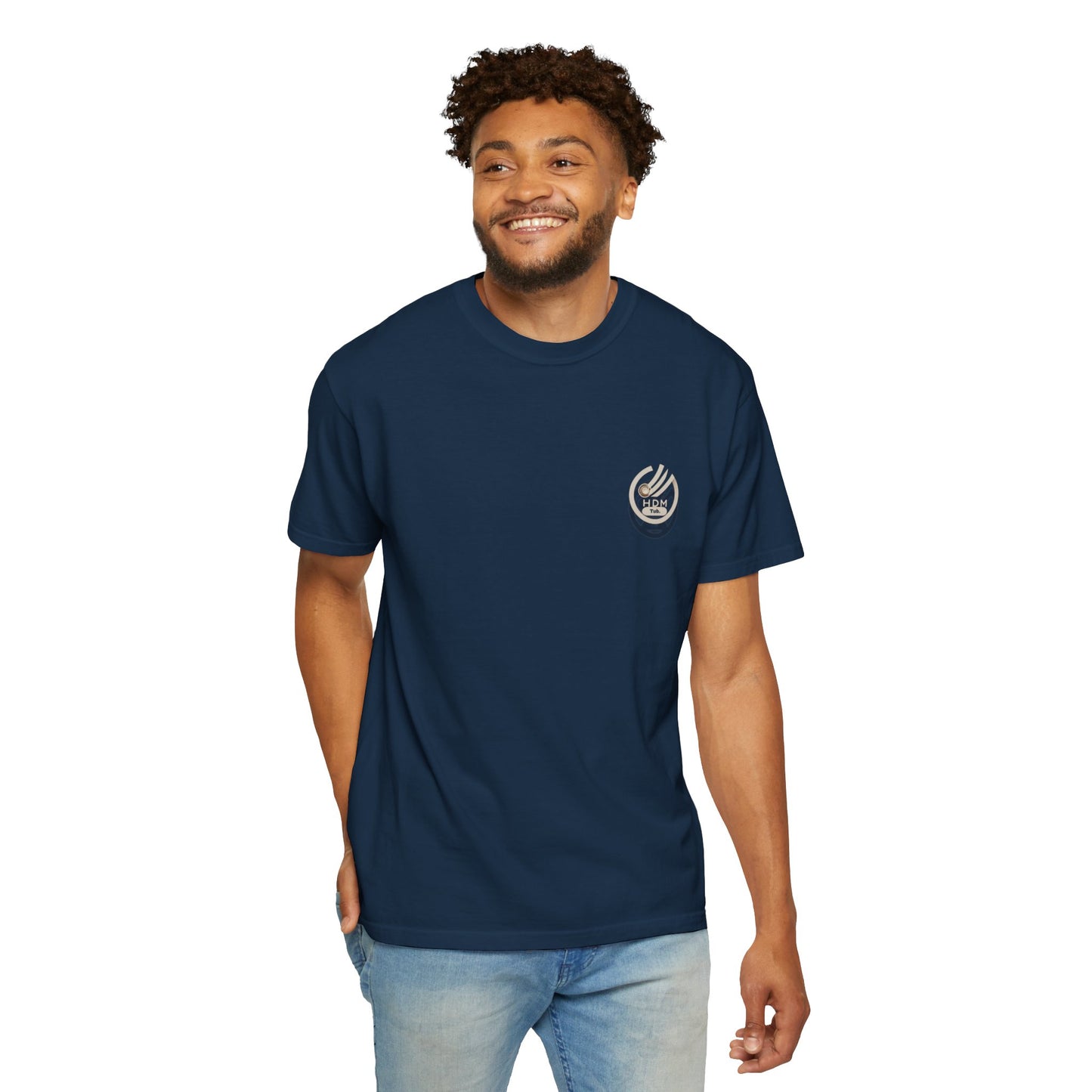 Minimalist 'OK' Hand Logo T-Shirt — Subtle Chest Pocket Graphic