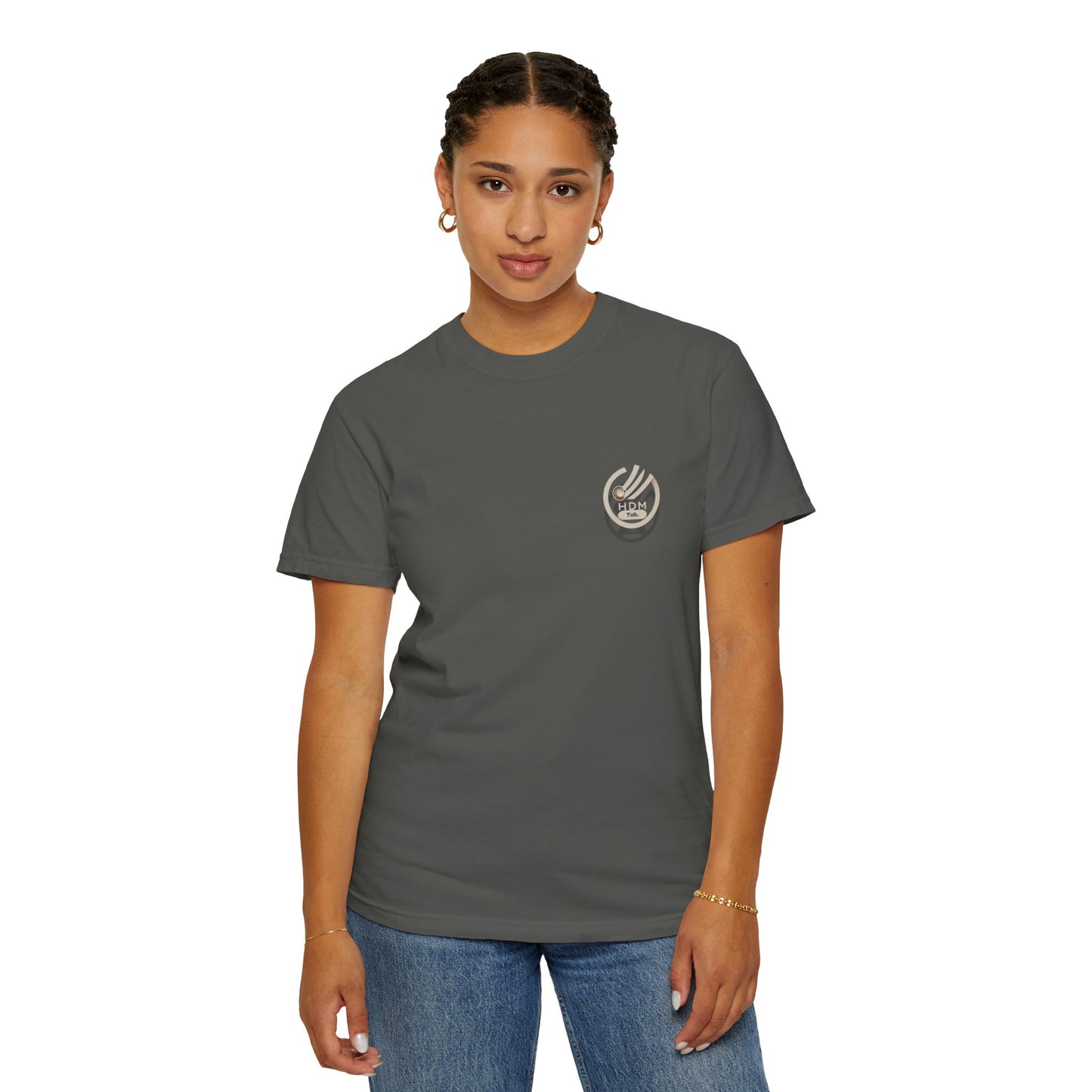 Minimalist 'OK' Hand Logo T-Shirt — Subtle Chest Pocket Graphic