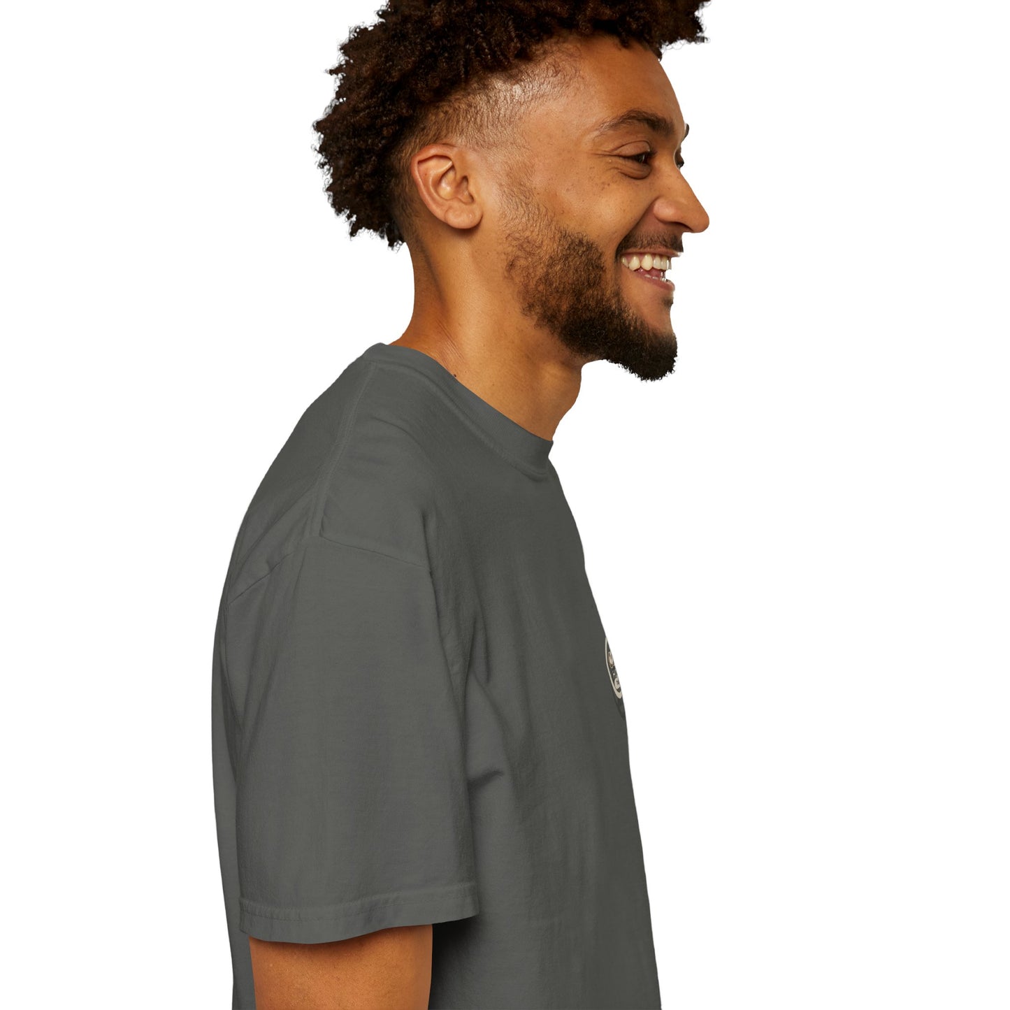 Minimalist 'OK' Hand Logo T-Shirt — Subtle Chest Pocket Graphic
