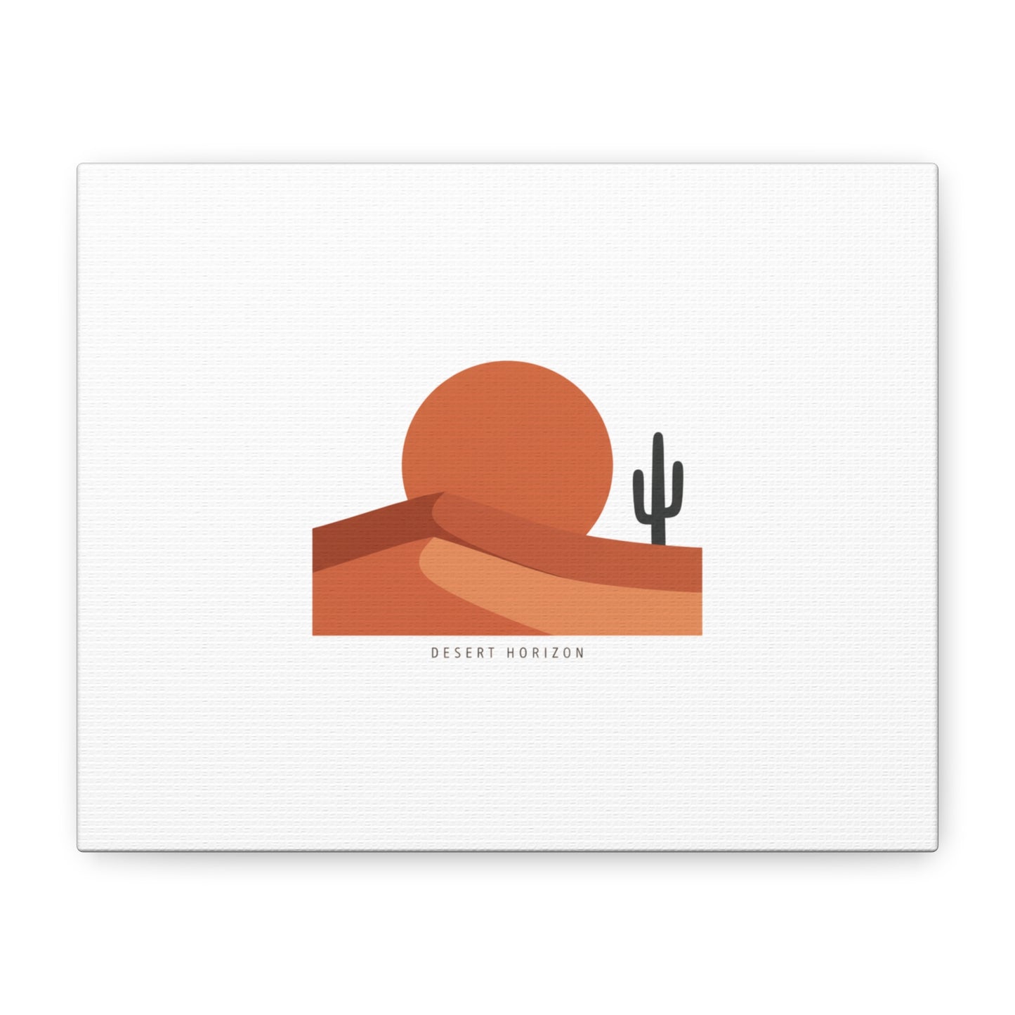 Desert Horizon Minimal Mesa Canvas | desert sunset, southwestern art print