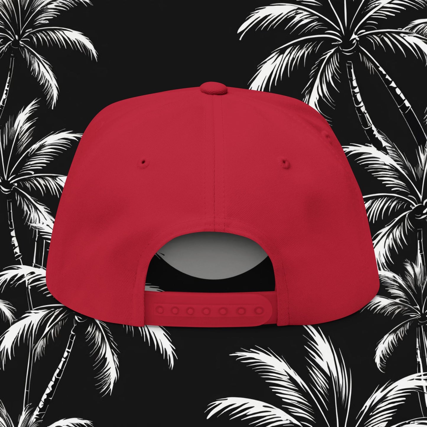 Embroidered Flat Bill Cap - HDMTub Design, Hat, Baseball Cap, Snapback, Hip Hop Cap, Accessories, Streetwear