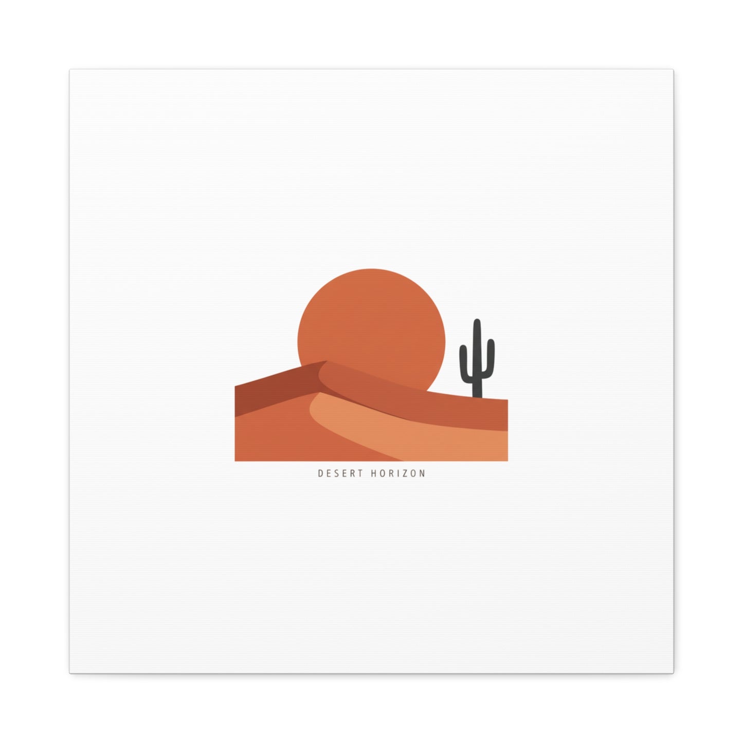 Desert Horizon Minimal Mesa Canvas | desert sunset, southwestern art print