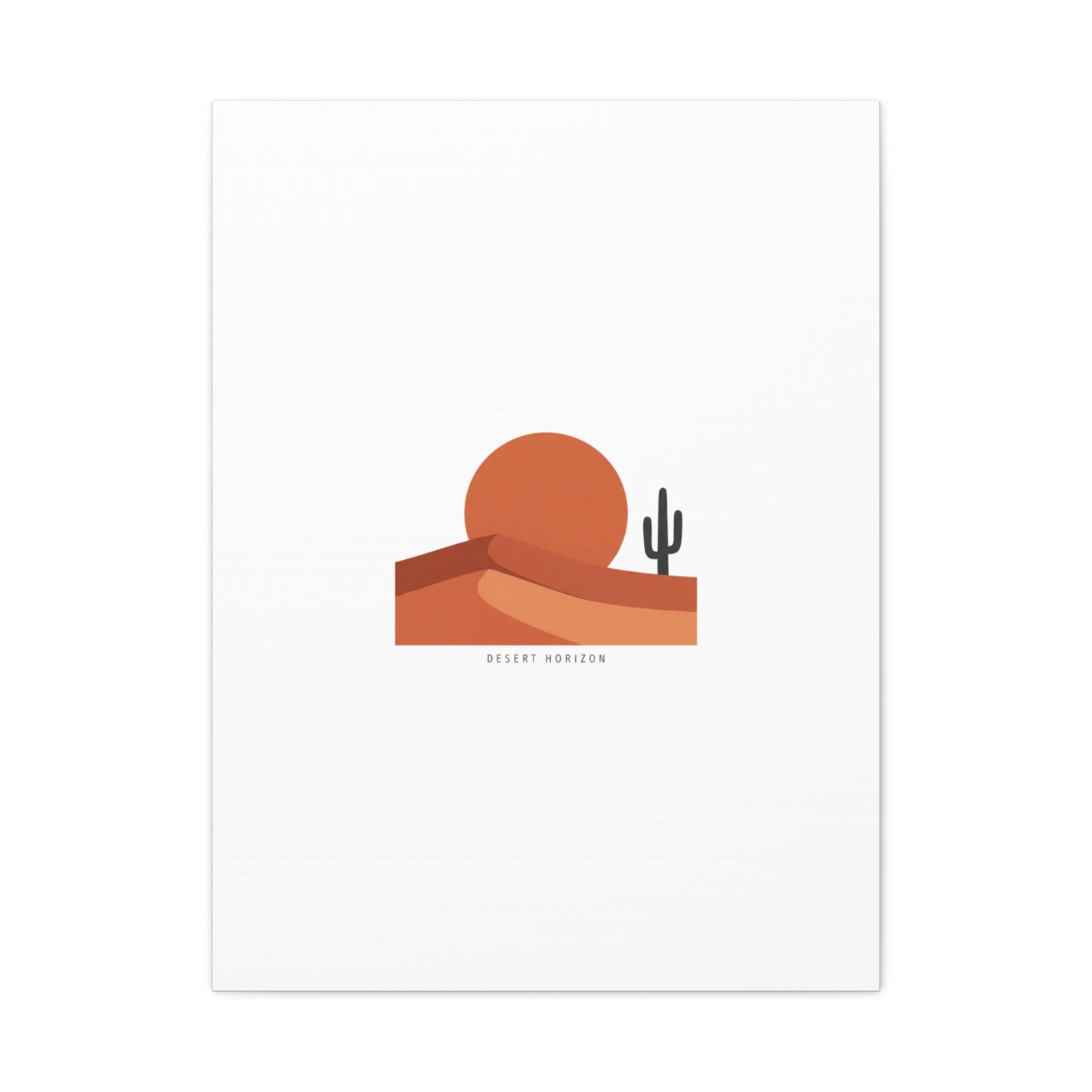 Desert Horizon Minimal Mesa Canvas | desert sunset, southwestern art print