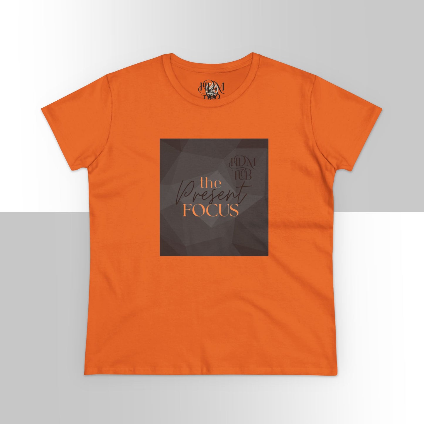 T-Shirt, The Present Focus, Women's Tee, Cotton Tee, Graphic Tee, Meditation Shirt