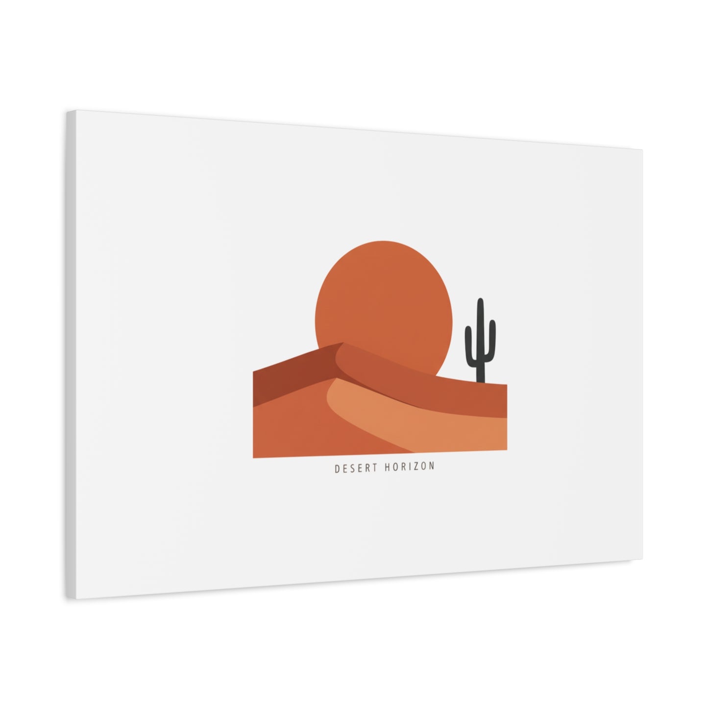 Desert Horizon Minimal Mesa Canvas | desert sunset, southwestern art print
