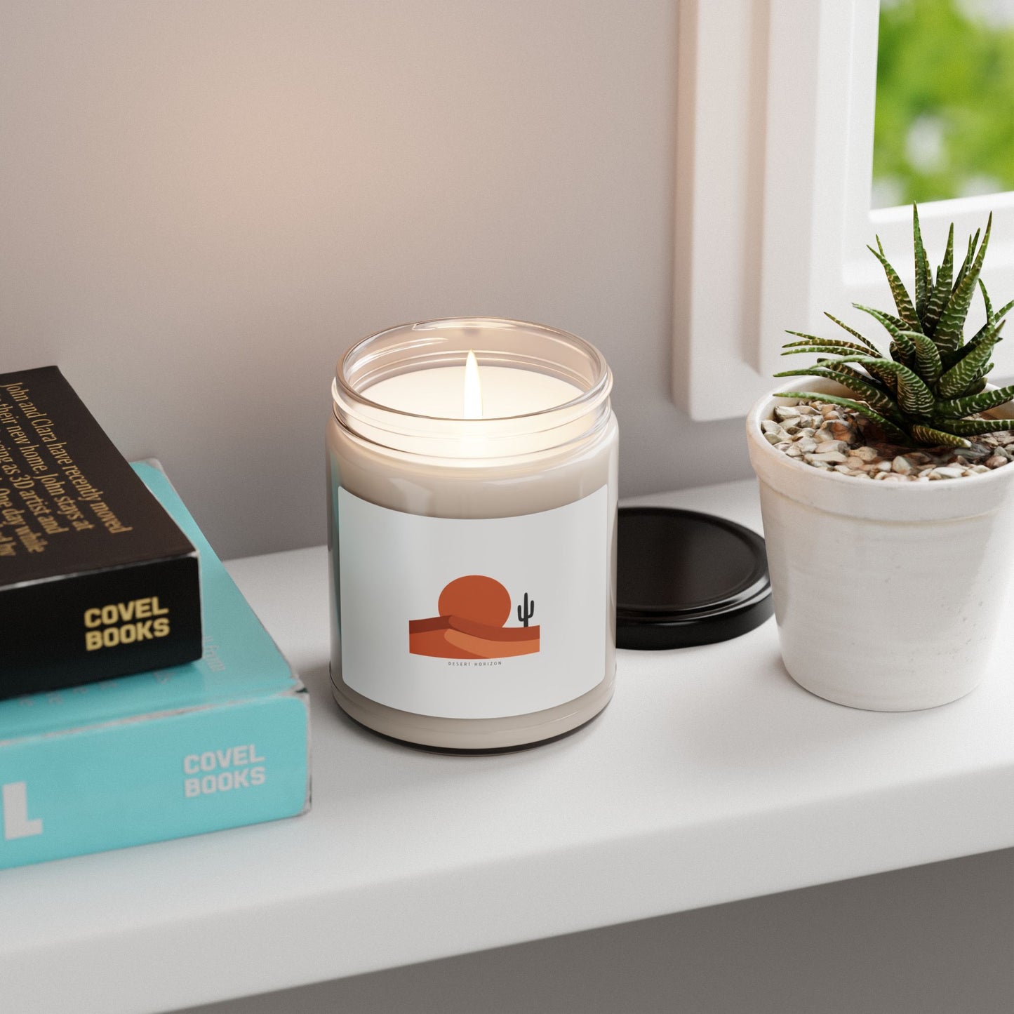 Desert Sunset Minimalist Mesa Candle | Scented Soy Candle