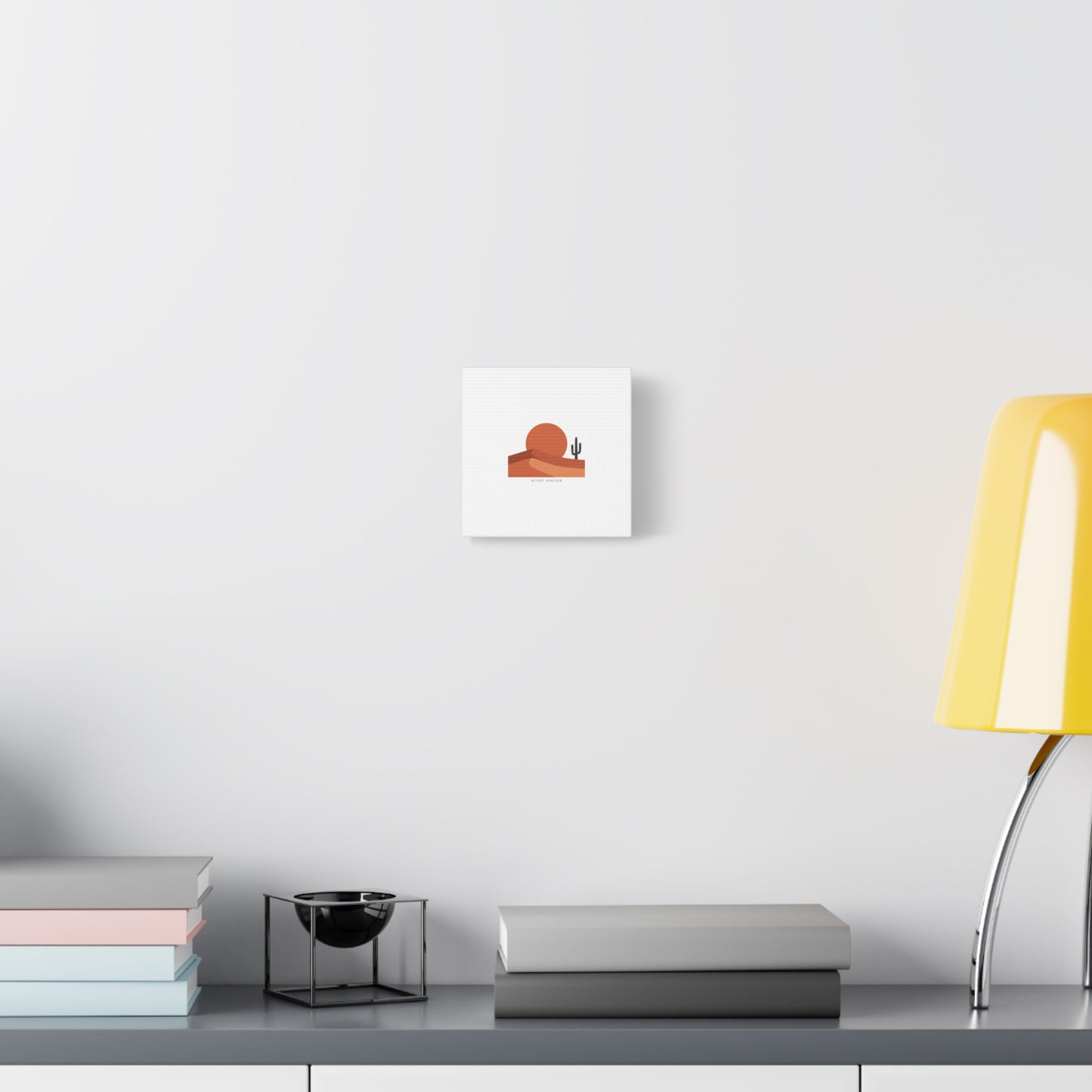 Desert Horizon Minimal Mesa Canvas | desert sunset, southwestern art print