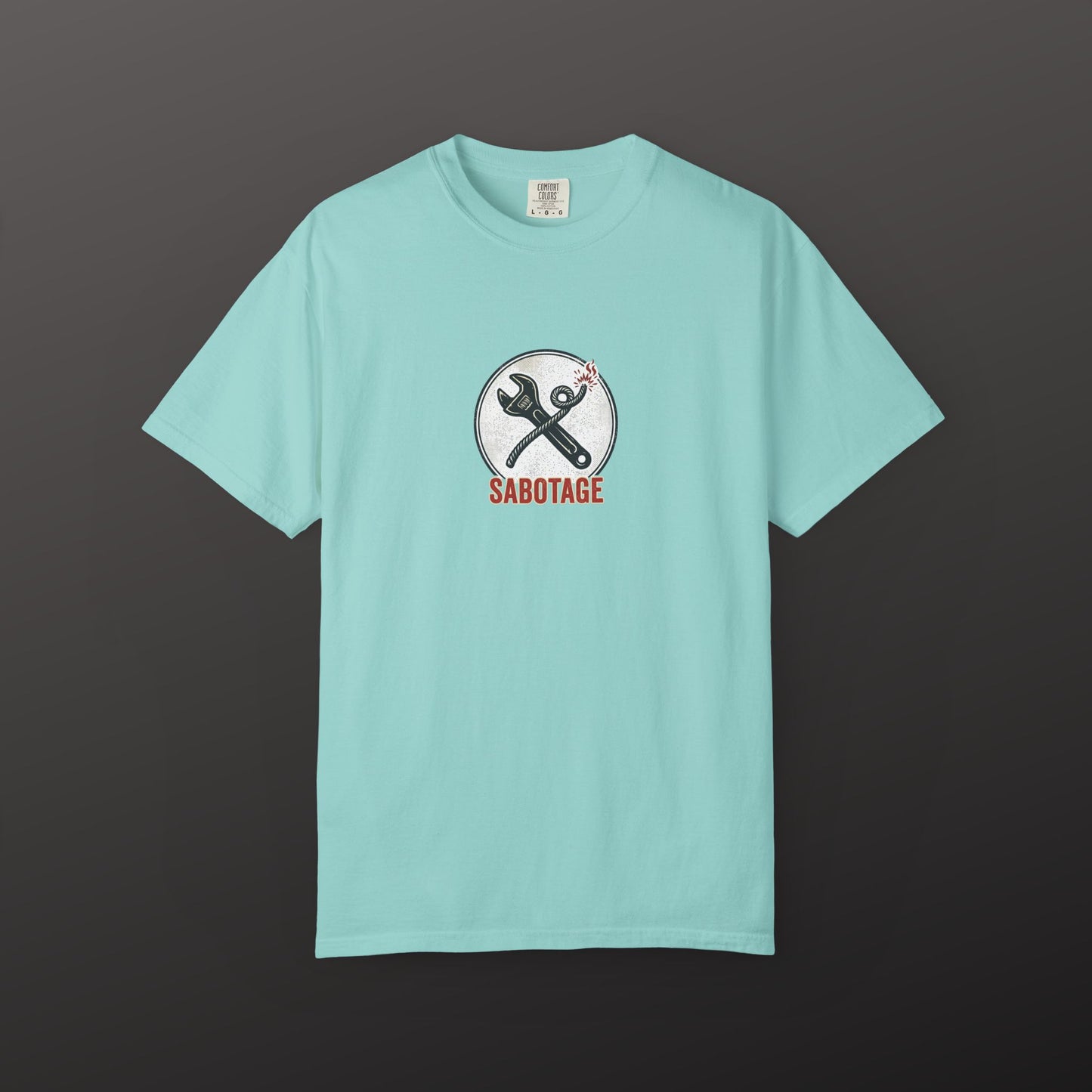 Sabotage Wrench Logo T-Shirt — Mechanic Tools Graphic Tee