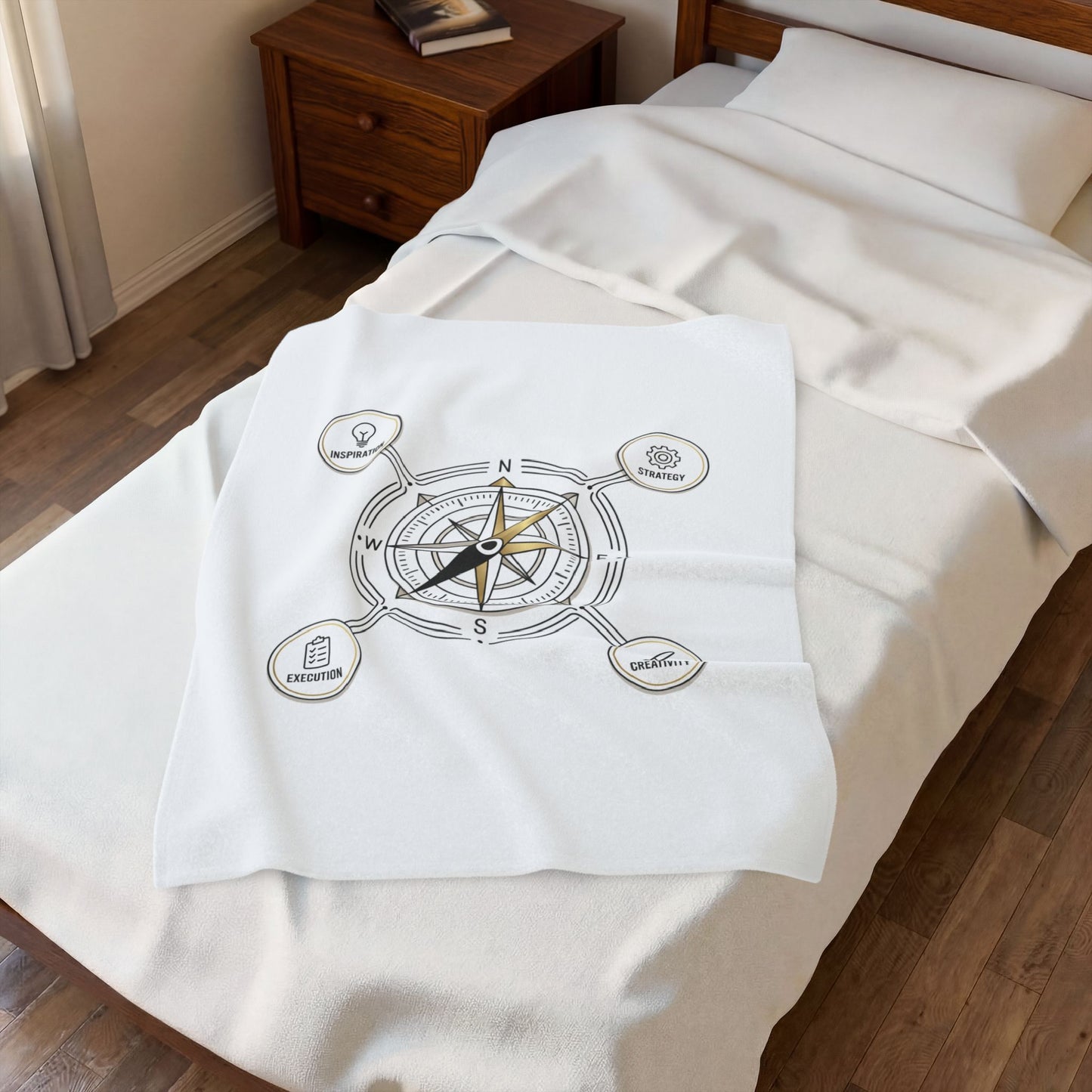 Compass Milestone Blanket | Graduation 2026, Class of 2026 Keepsake