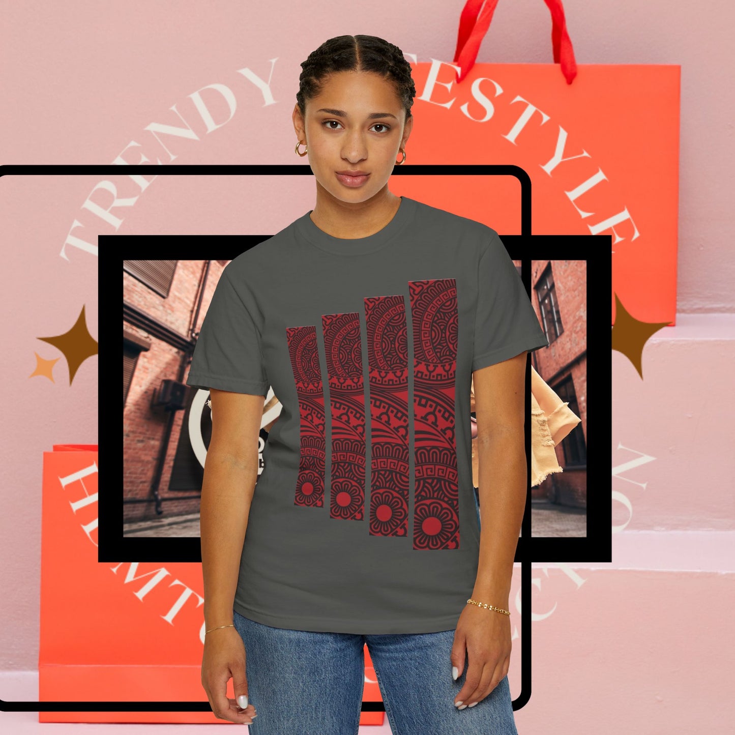 Mandala Geometric T-shirt, Unisex Tee, Boho Shirt, Hippie Clothing, Festival Wear, Sacred Geometry Top