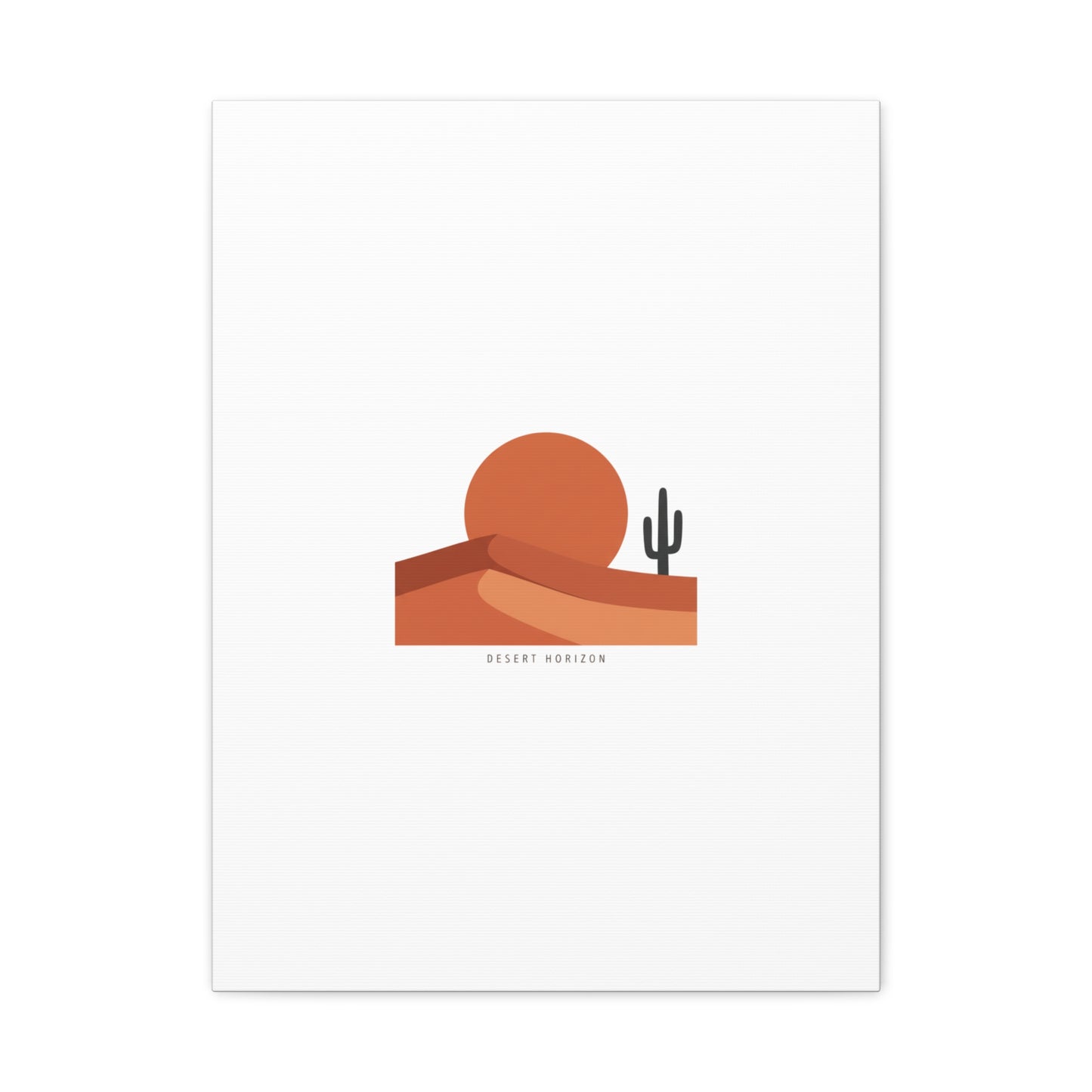 Desert Horizon Minimal Mesa Canvas | desert sunset, southwestern art print