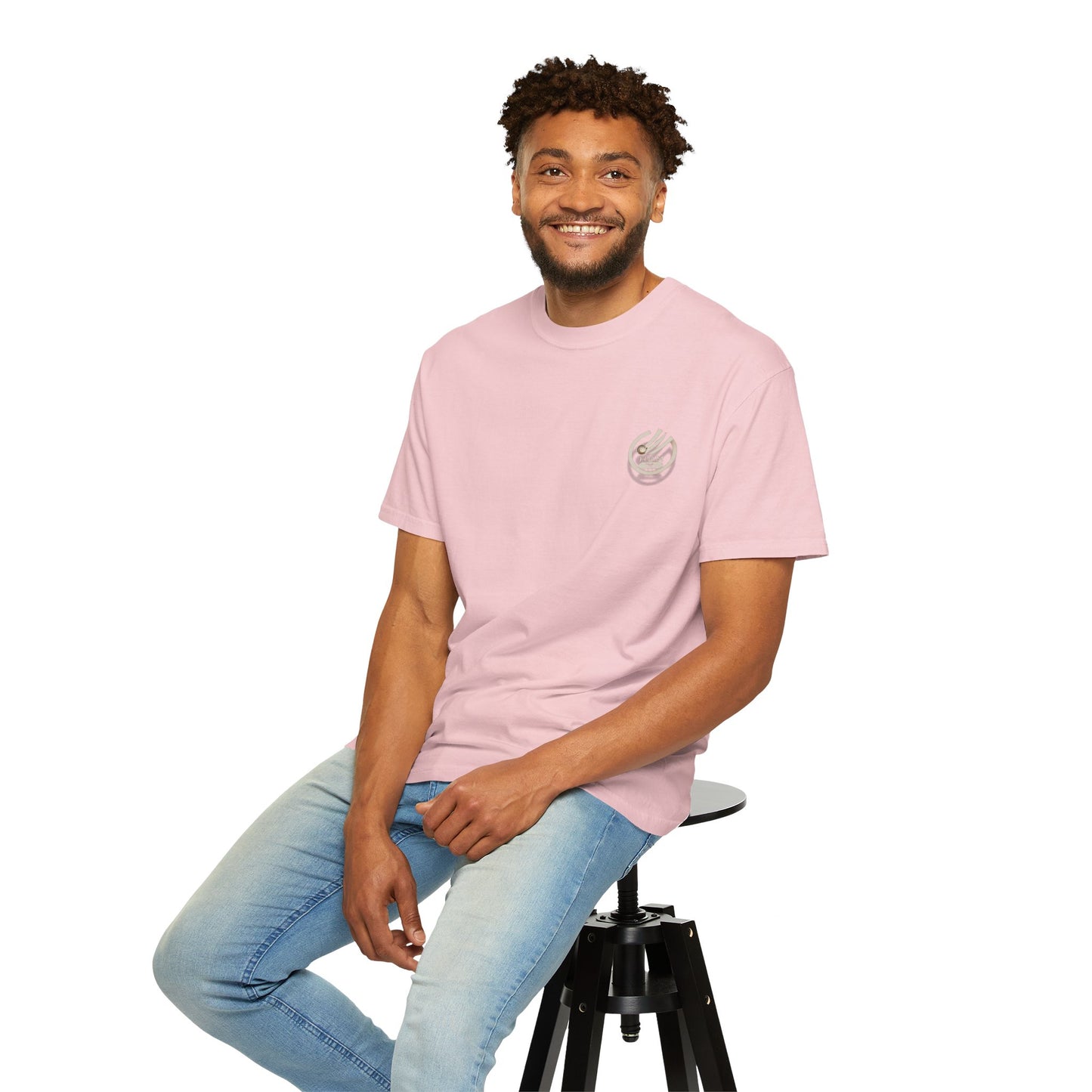 Minimalist 'OK' Hand Logo T-Shirt — Subtle Chest Pocket Graphic