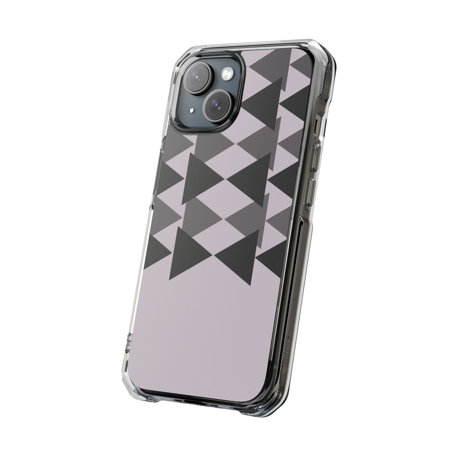 Modern Geometric Magnetic Clear Impact Case, Stylish Phone Protection, Trendy Cover, Unique Gift, Minimalist Design, Phone Accessories