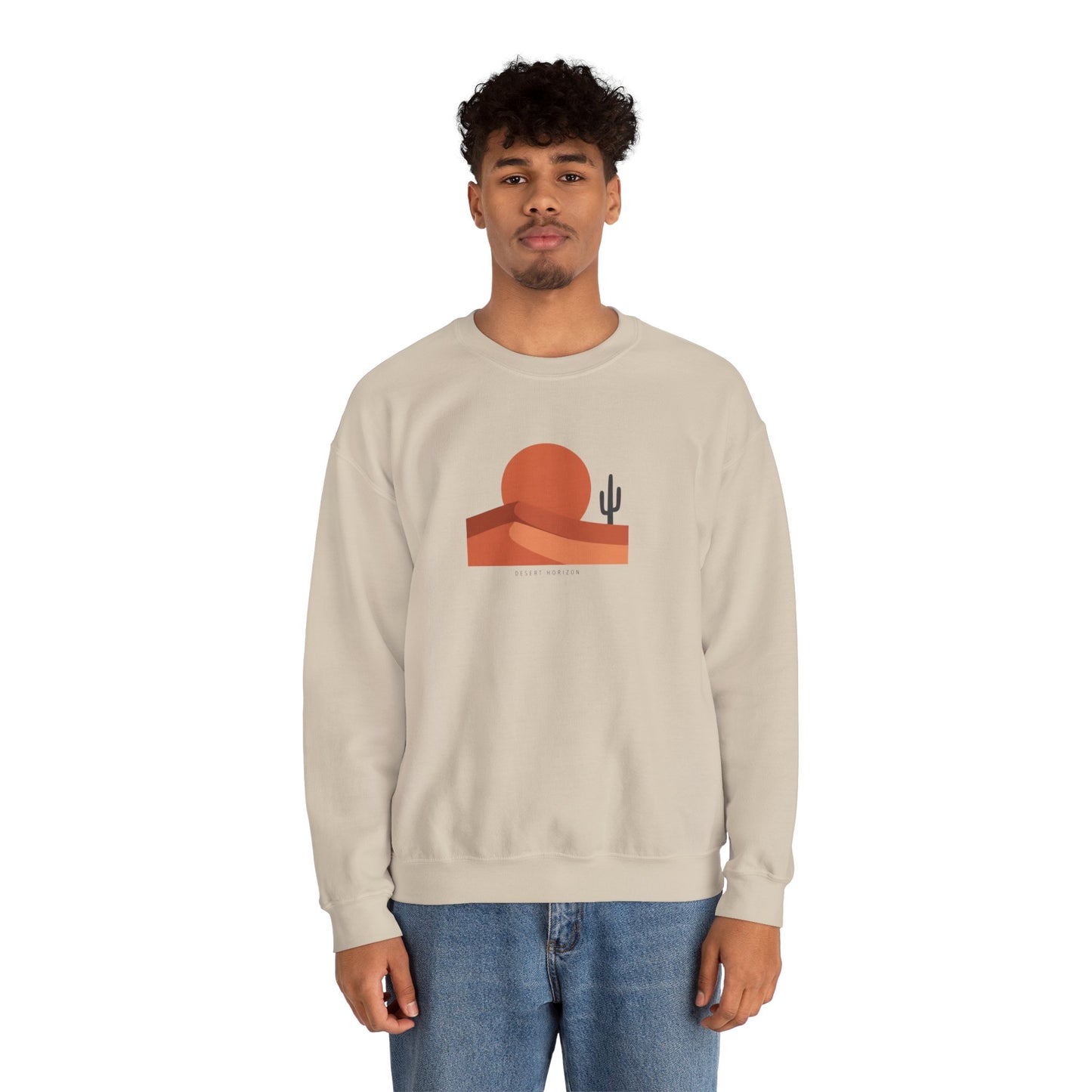 Desert Sunset Minimalist Mesa Sweatshirt | Southwestern adobe-inspired wall art