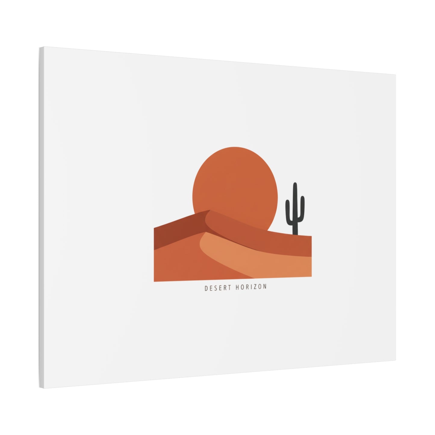 Desert Horizon Minimal Mesa Canvas | desert sunset, southwestern art print