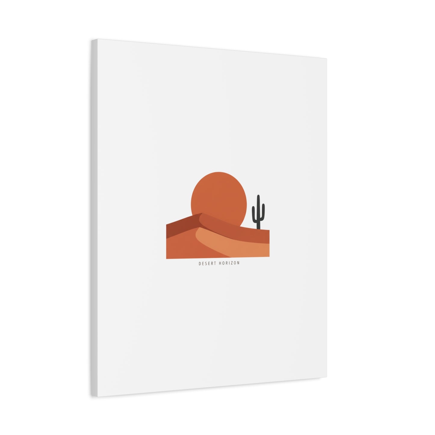 Desert Horizon Minimal Mesa Canvas | desert sunset, southwestern art print
