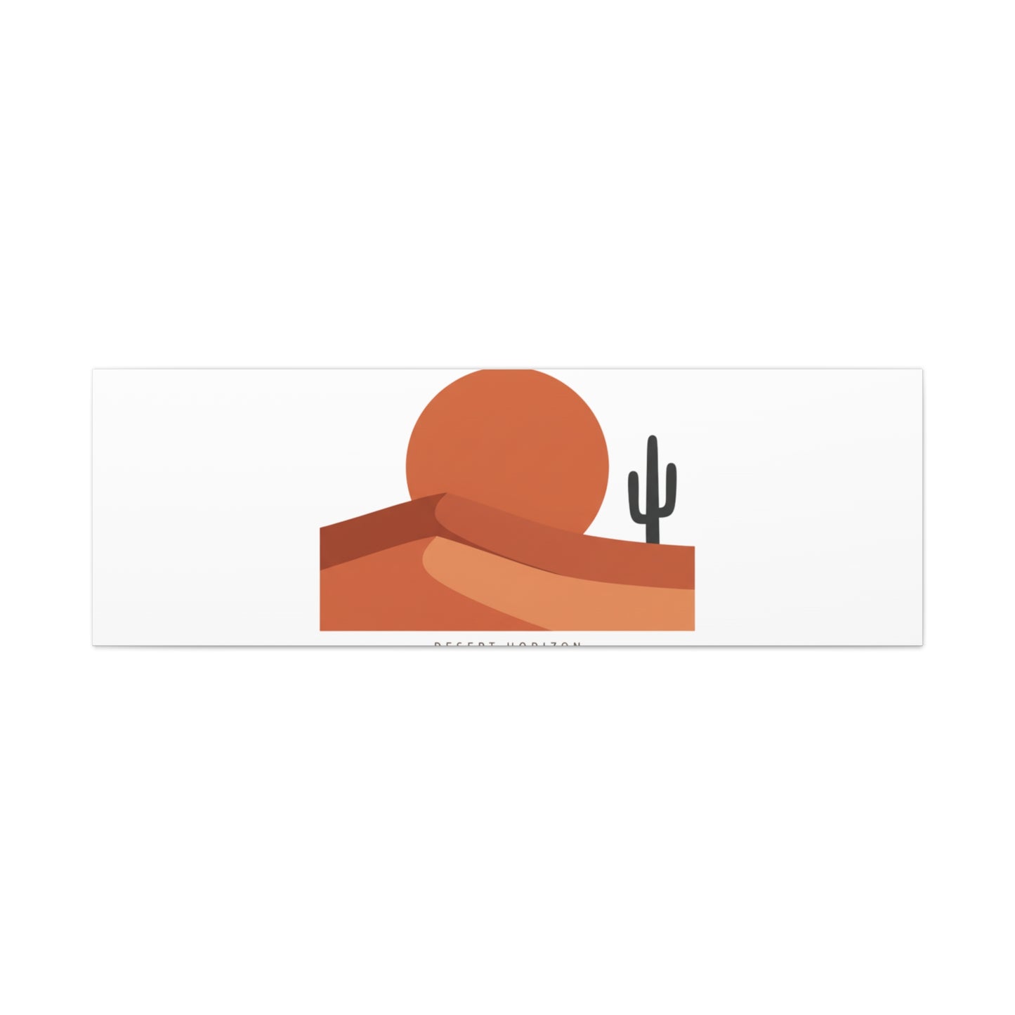 Desert Horizon Minimal Mesa Canvas | desert sunset, southwestern art print