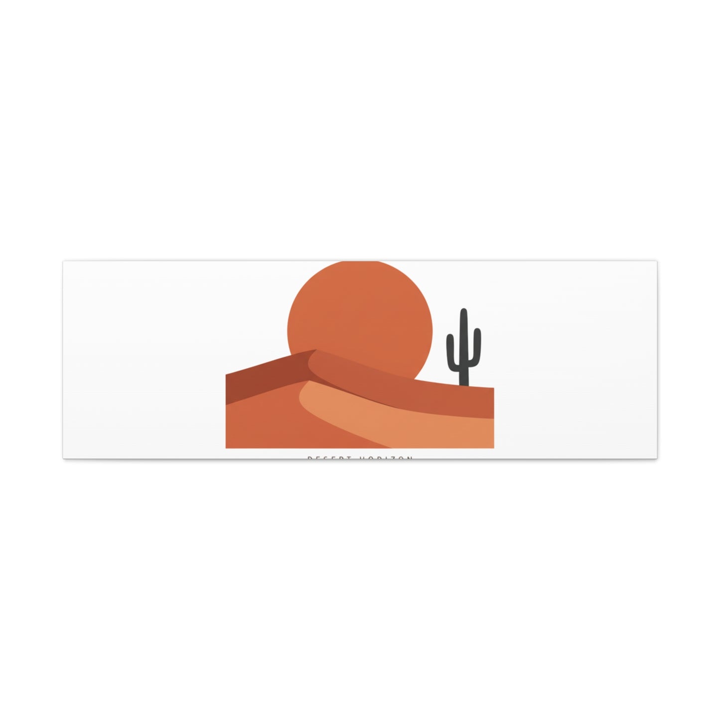 Desert Horizon Minimal Mesa Canvas | desert sunset, southwestern art print
