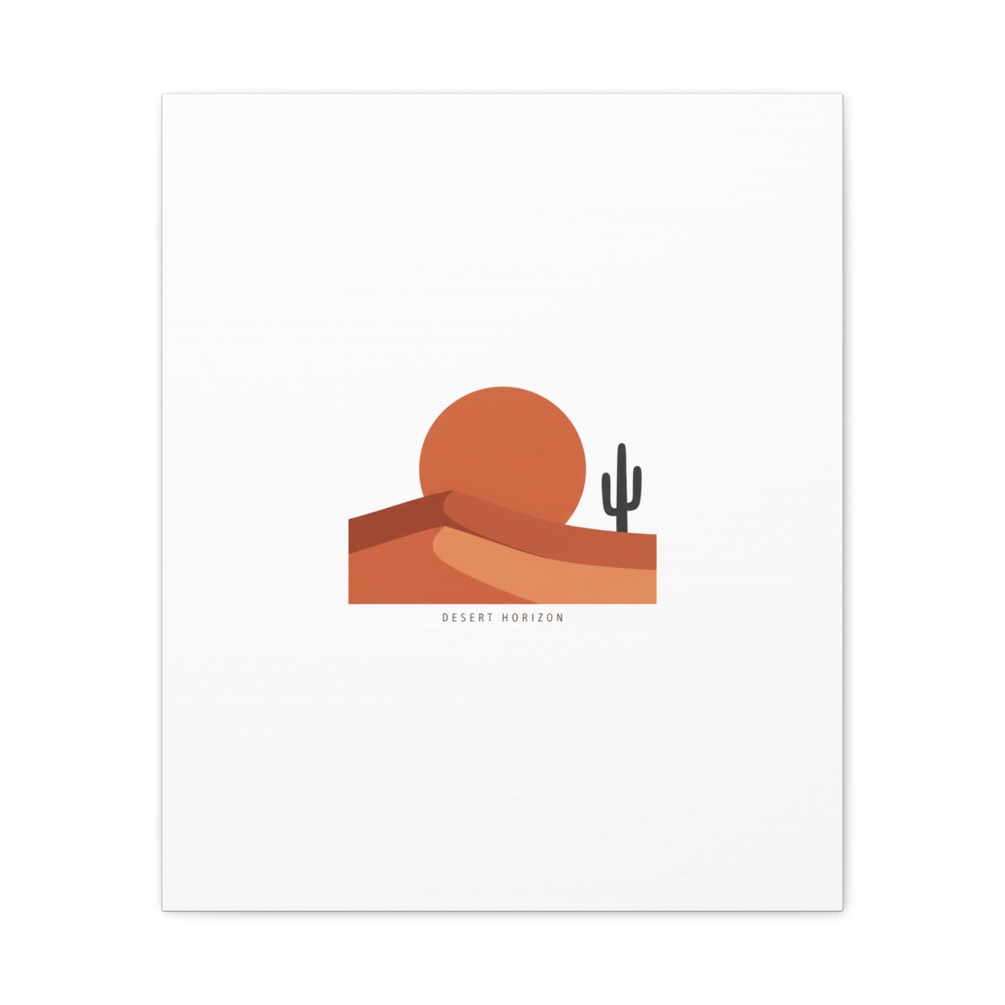 Desert Horizon Minimal Mesa Canvas | desert sunset, southwestern art print