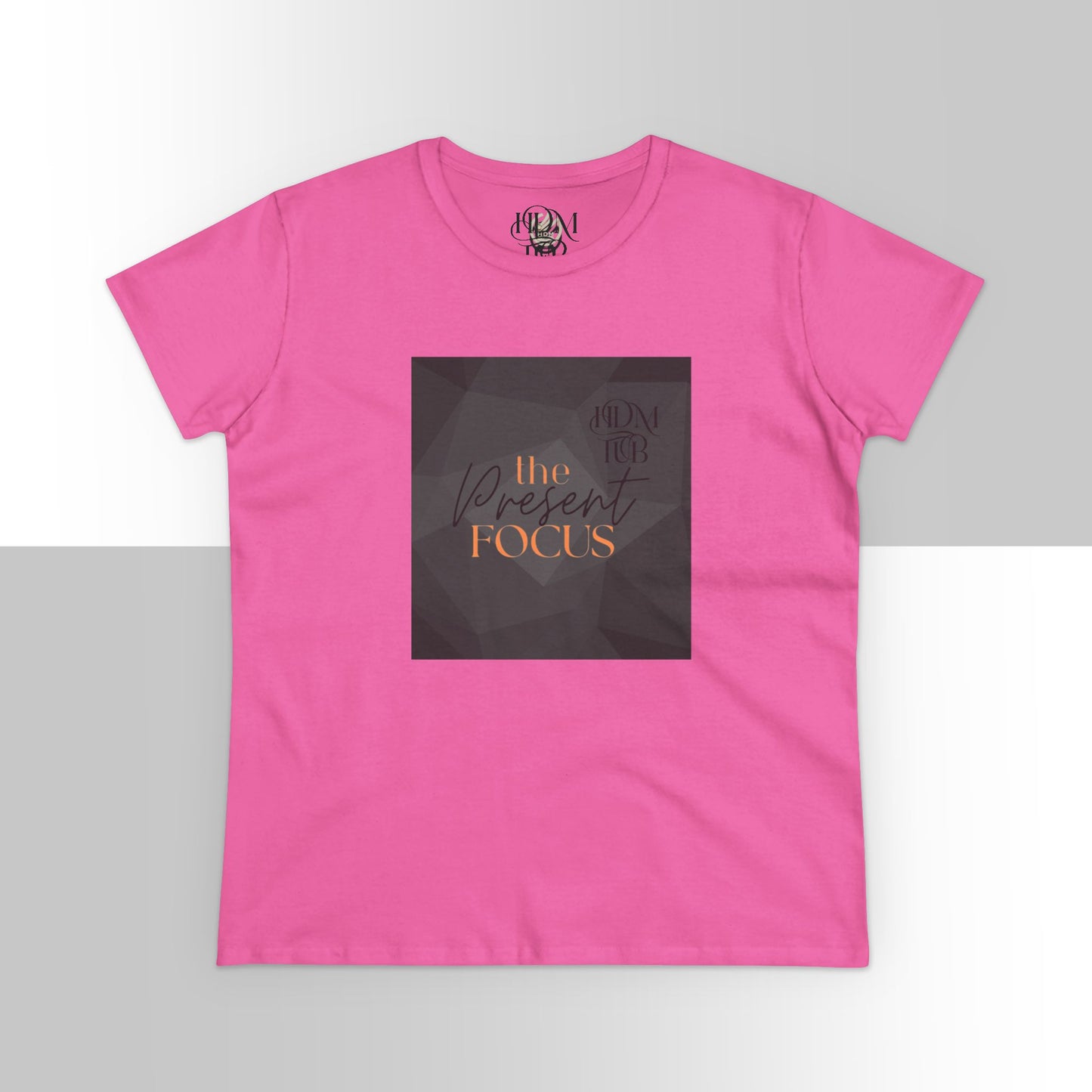 T-Shirt, The Present Focus, Women's Tee, Cotton Tee, Graphic Tee, Meditation Shirt