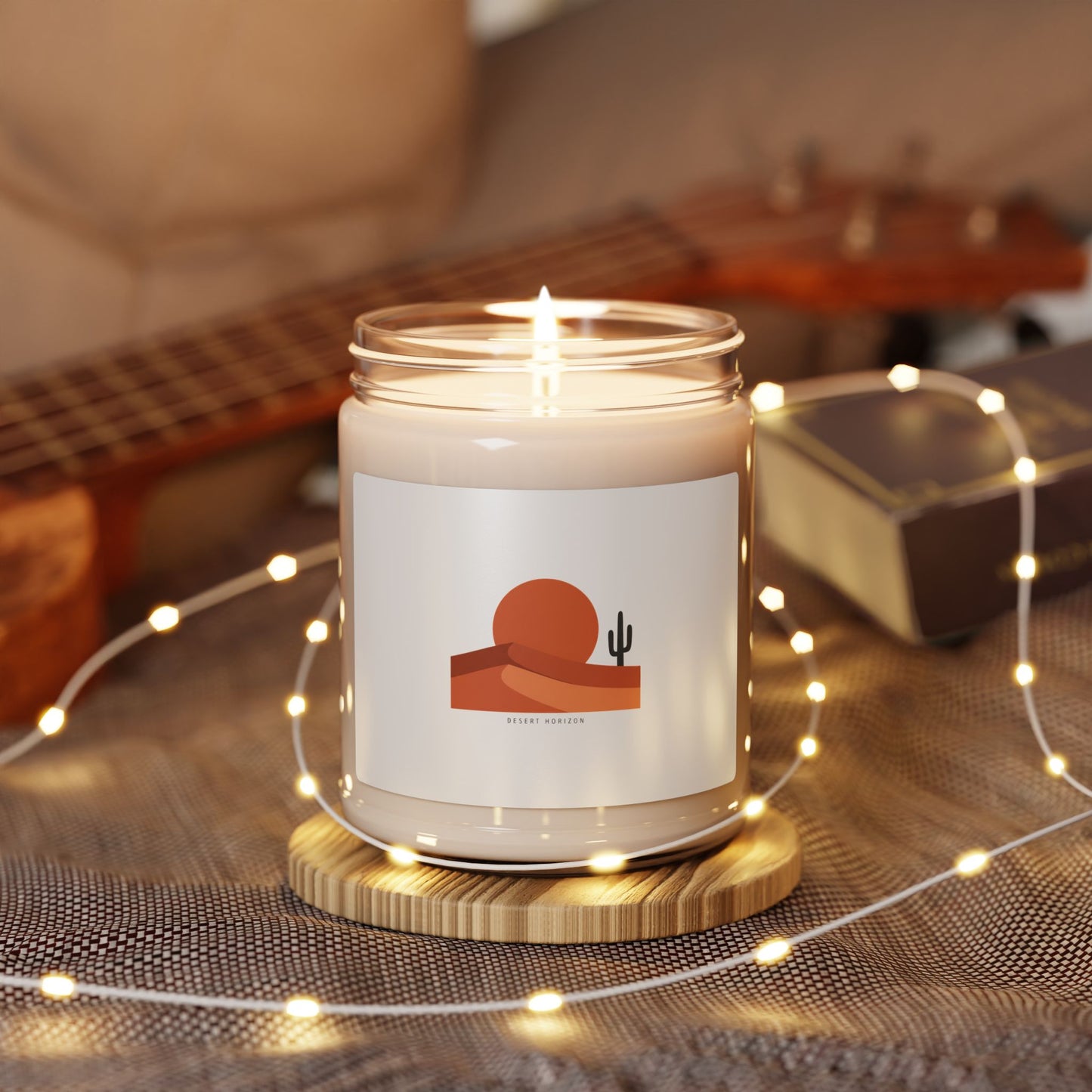 Desert Sunset Minimalist Mesa Candle | Scented Soy Candle