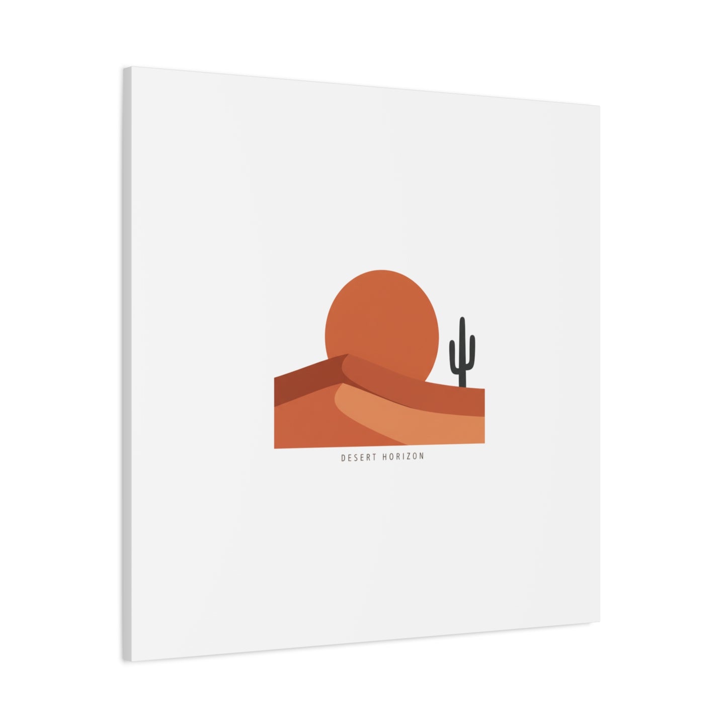 Desert Horizon Minimal Mesa Canvas | desert sunset, southwestern art print