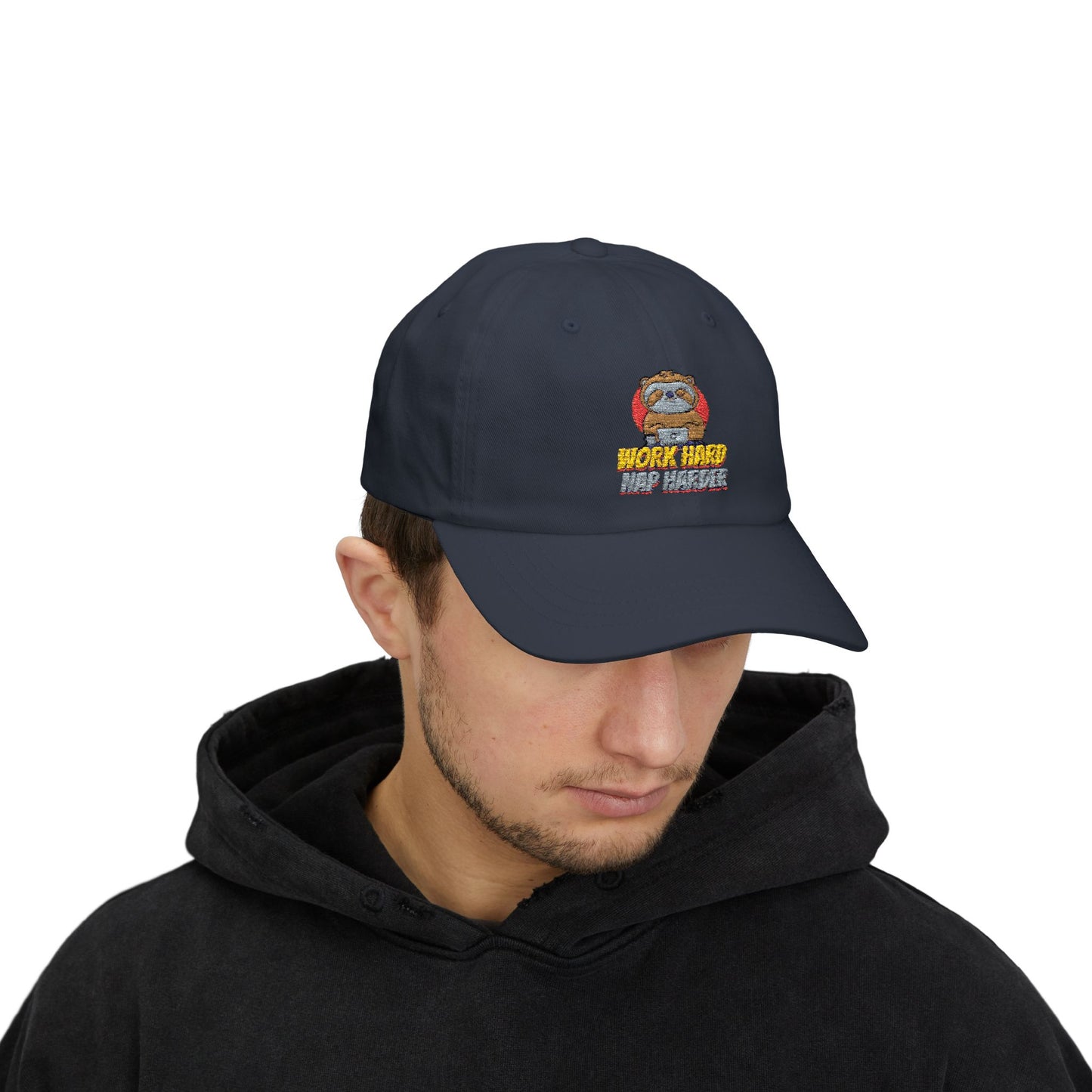 Dad Cap - Work Hard and Harder Design