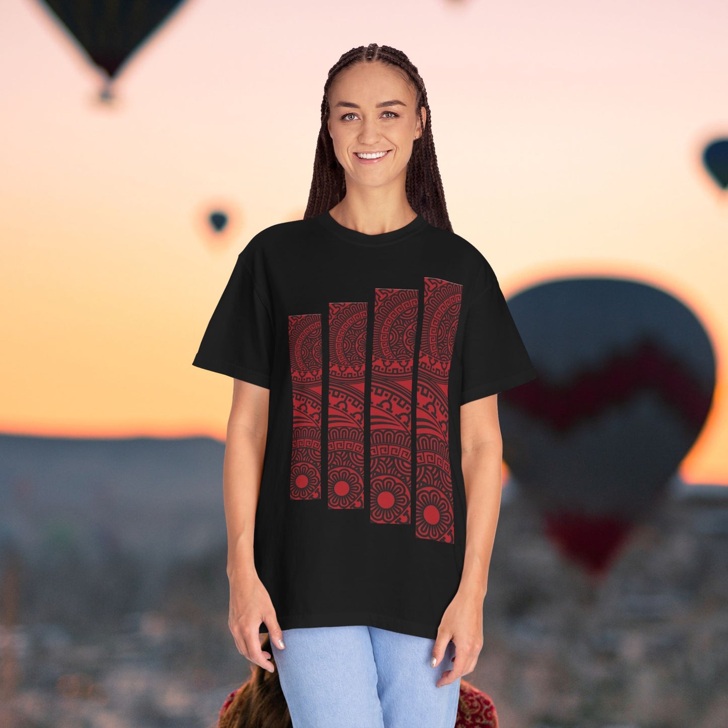 Mandala Geometric T-shirt, Unisex Tee, Boho Shirt, Hippie Clothing, Festival Wear, Sacred Geometry Top