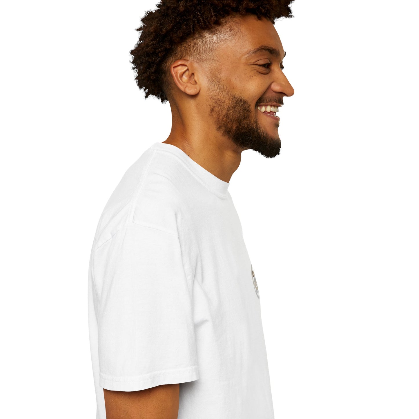 Minimalist 'OK' Hand Logo T-Shirt — Subtle Chest Pocket Graphic