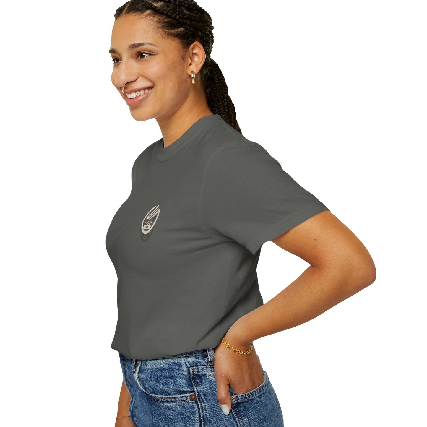 Minimalist 'OK' Hand Logo T-Shirt — Subtle Chest Pocket Graphic
