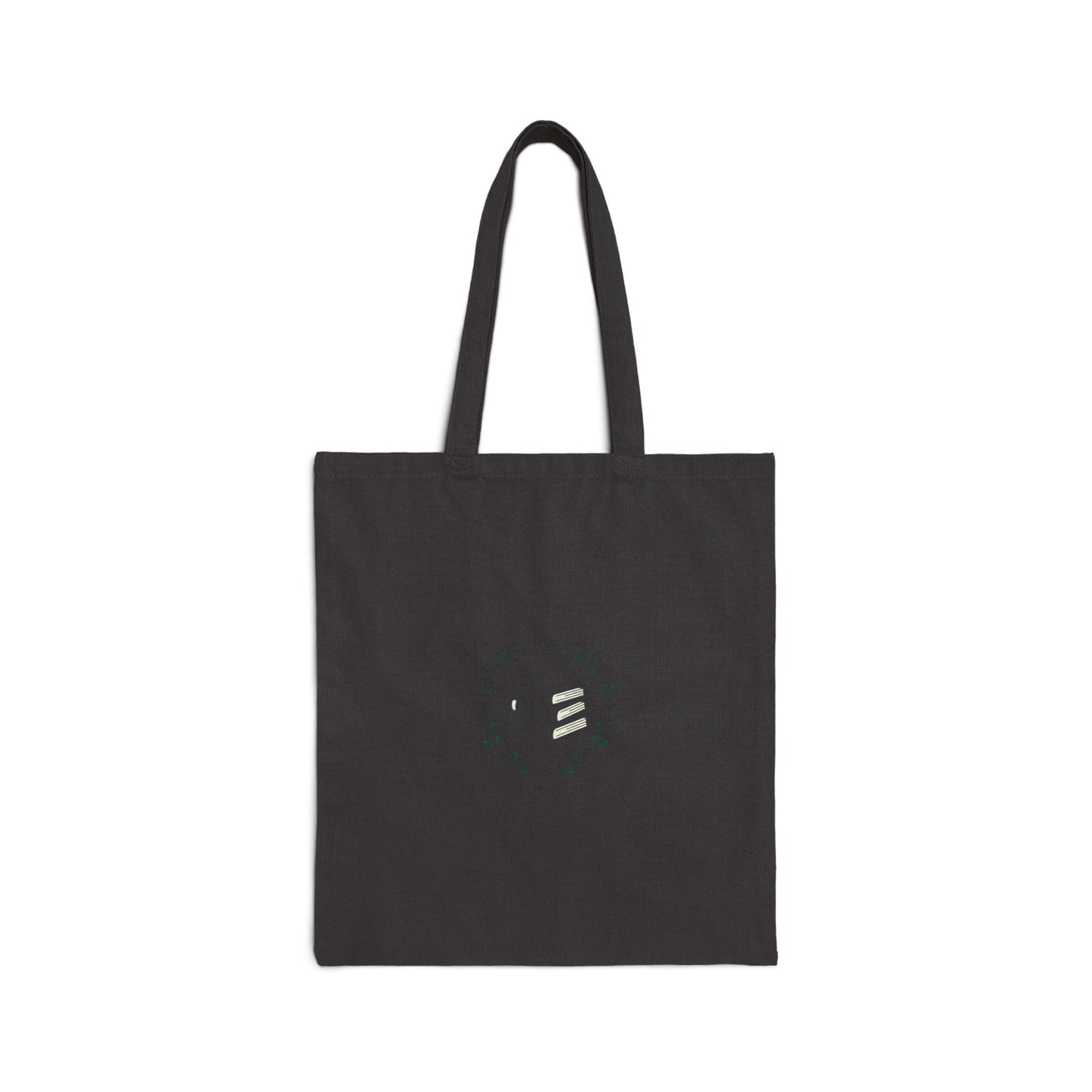 Understated Crest Tote, Cotton Canvas Tote | Old Money Minimalist, Monochrome