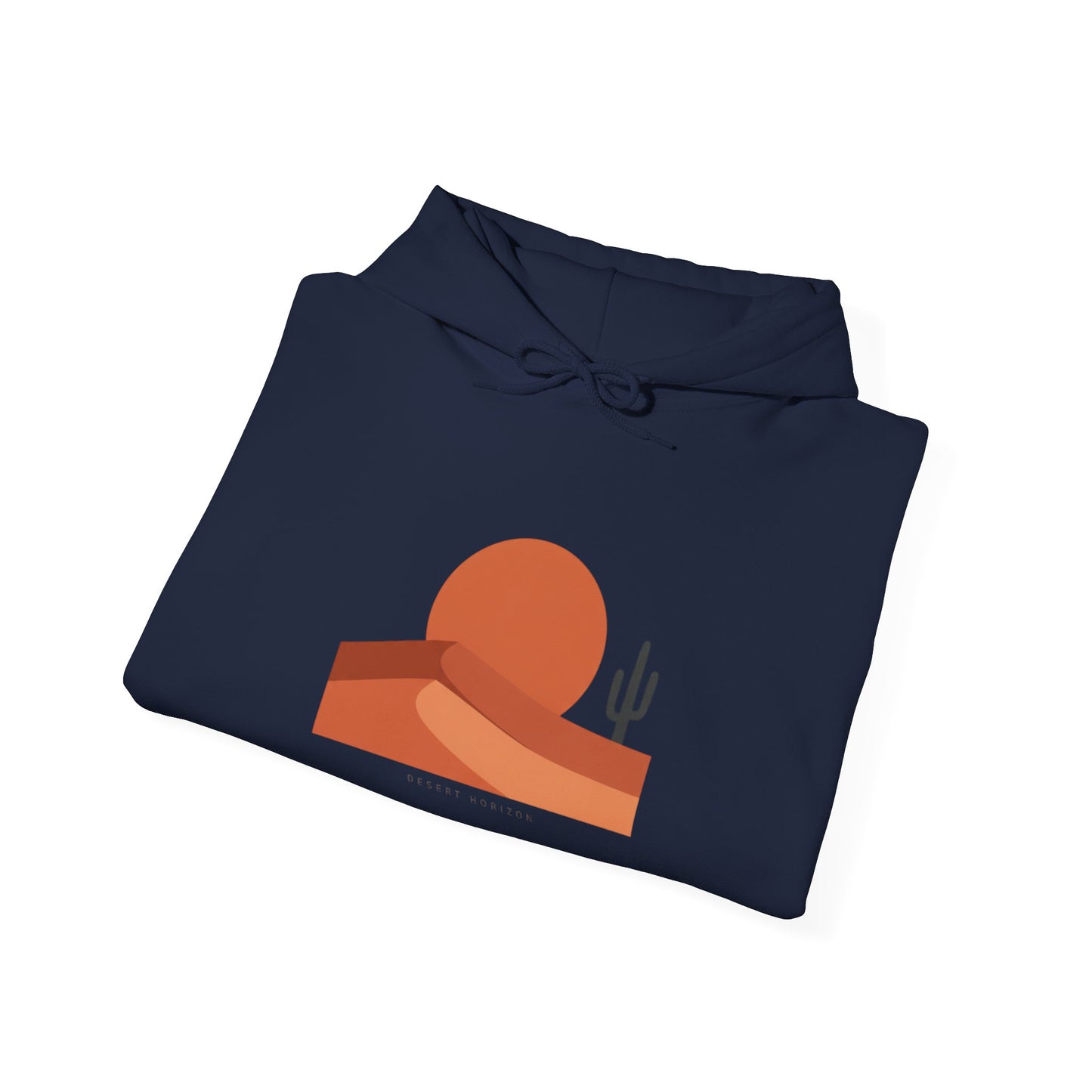 Desert Sunset Minimalist Mesa Hoodie | Southwestern adobe-inspired art