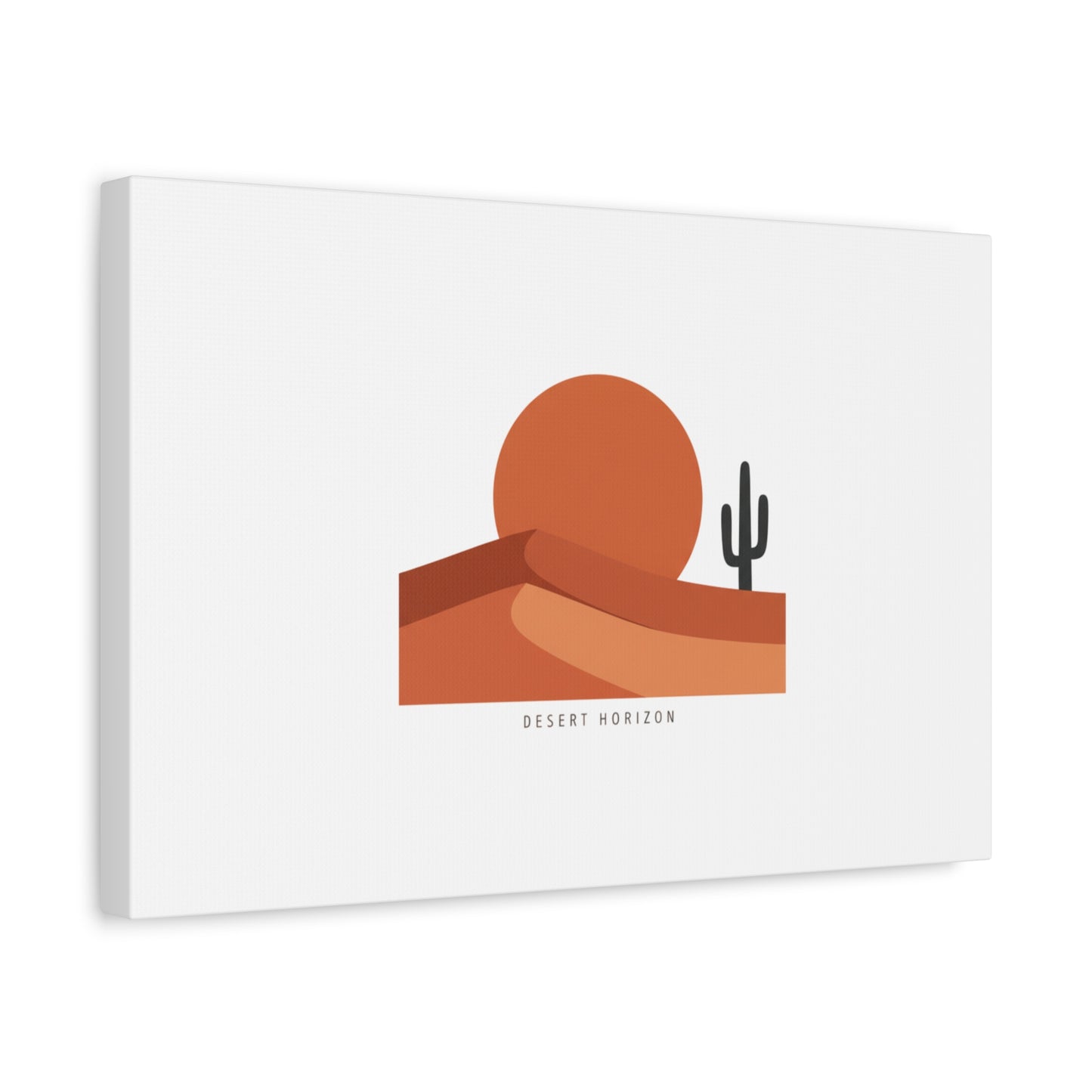 Desert Horizon Minimal Mesa Canvas | desert sunset, southwestern art print