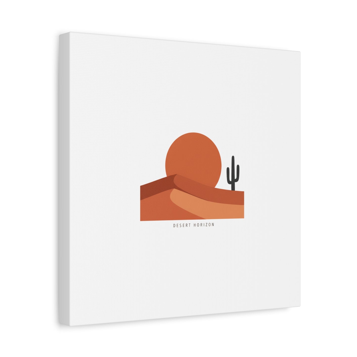 Desert Horizon Minimal Mesa Canvas | desert sunset, southwestern art print