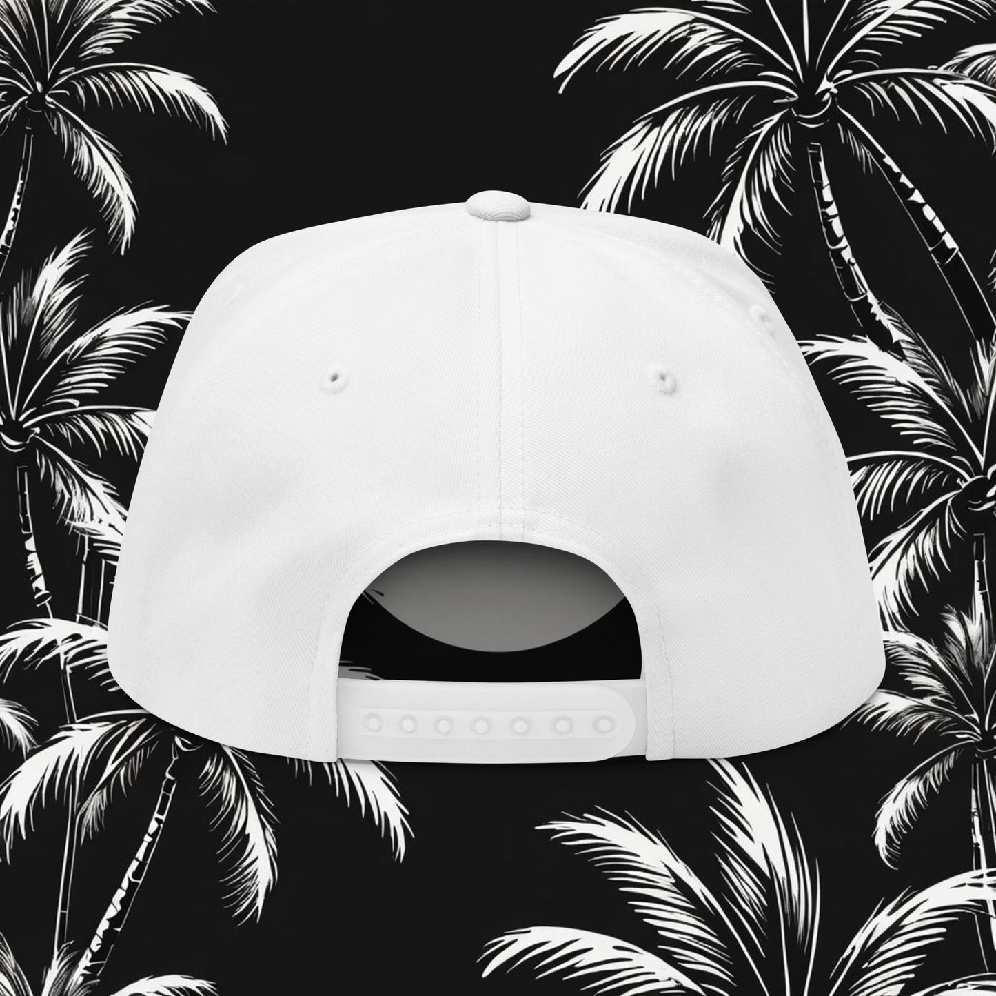 Embroidered Flat Bill Cap - HDMTub Design, Hat, Baseball Cap, Snapback, Hip Hop Cap, Accessories, Streetwear