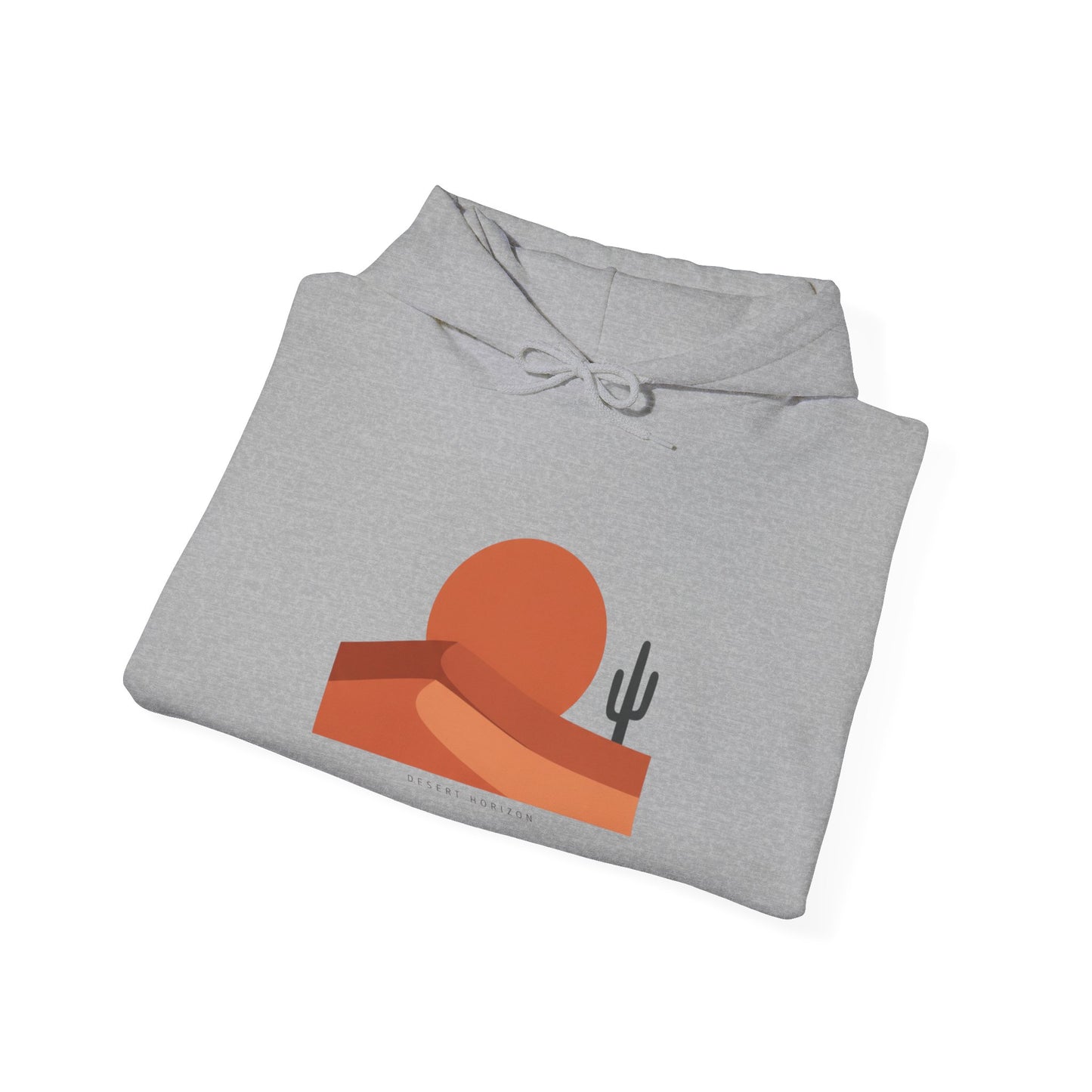 Desert Sunset Minimalist Mesa Hoodie | Southwestern adobe-inspired art