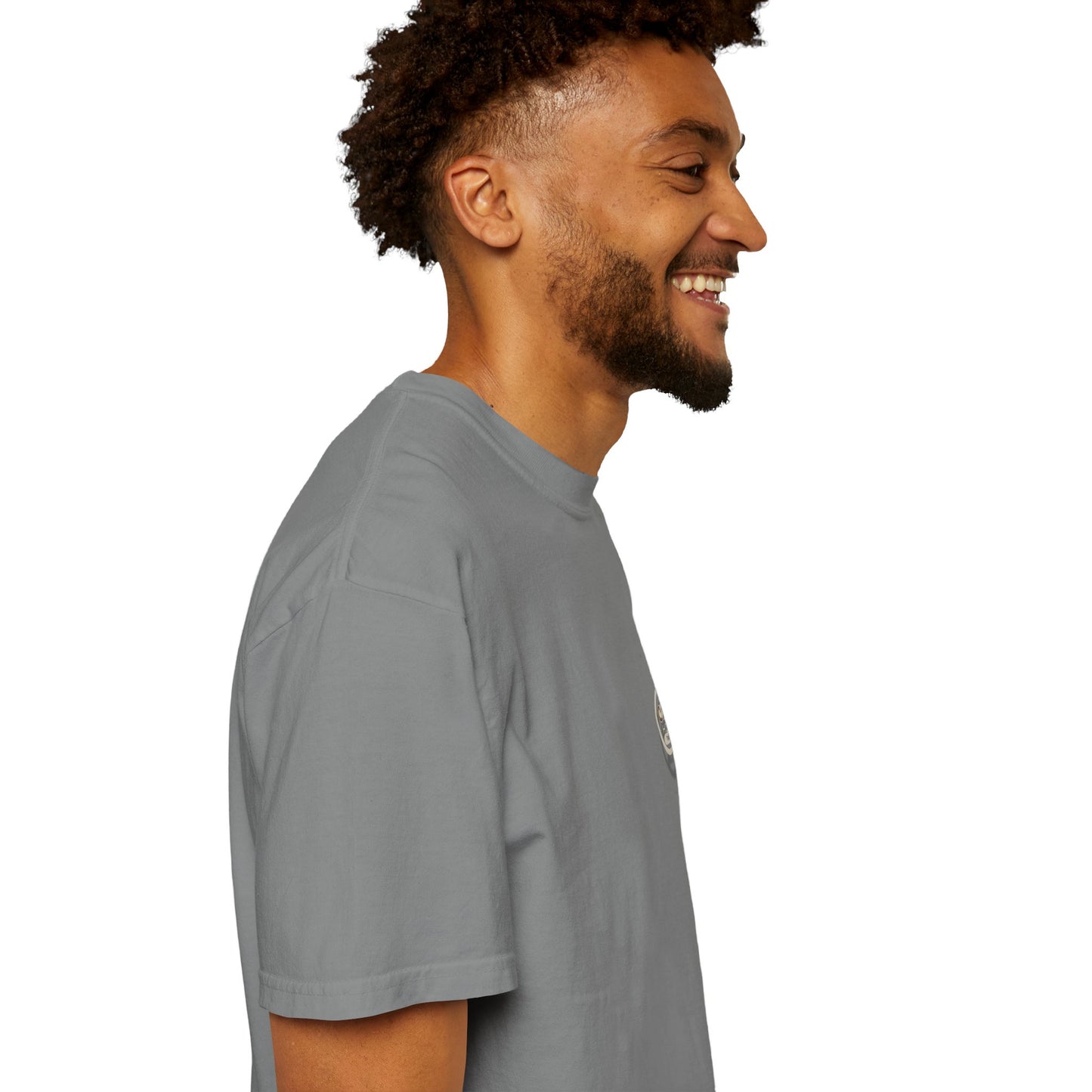 Minimalist 'OK' Hand Logo T-Shirt — Subtle Chest Pocket Graphic