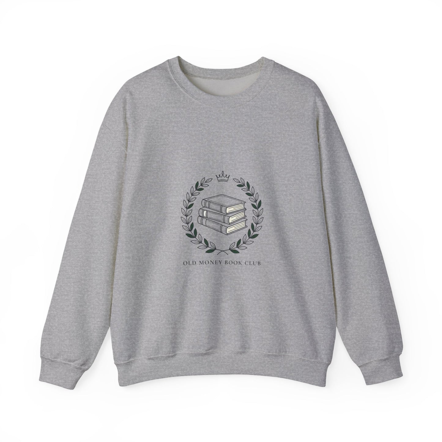 Old Money Book Club Sweatshirt | minimalist serif, monochrome, quiet luxury