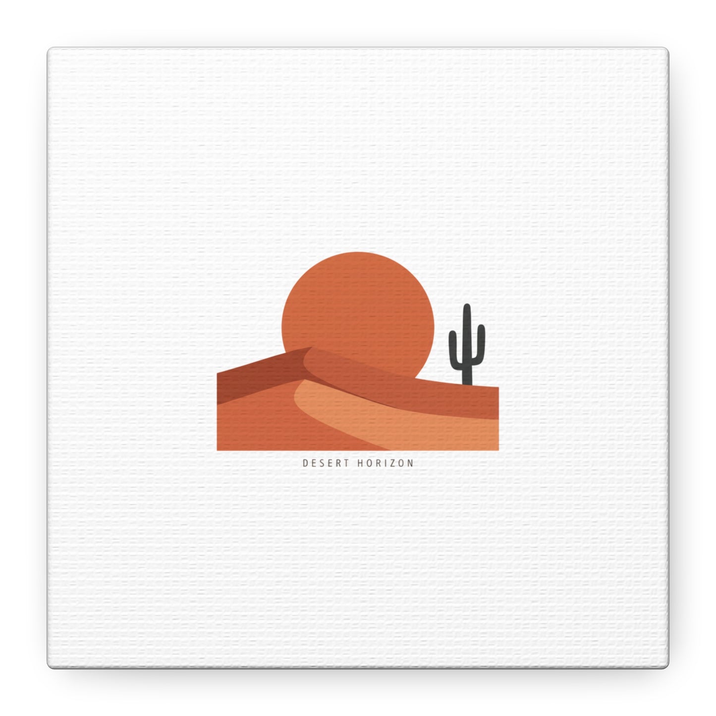 Desert Horizon Minimal Mesa Canvas | desert sunset, southwestern art print