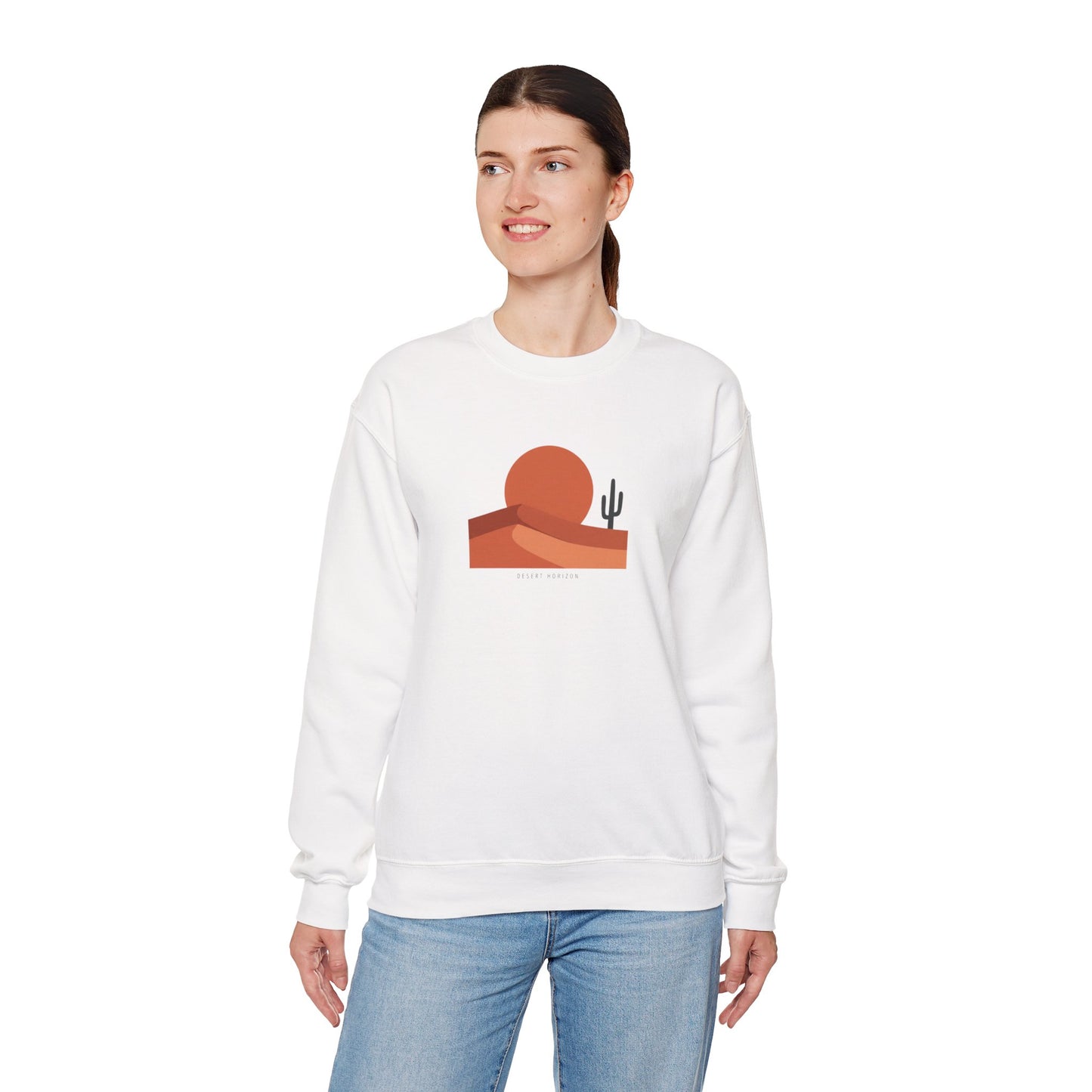 Desert Sunset Minimalist Mesa Sweatshirt | Southwestern adobe-inspired wall art