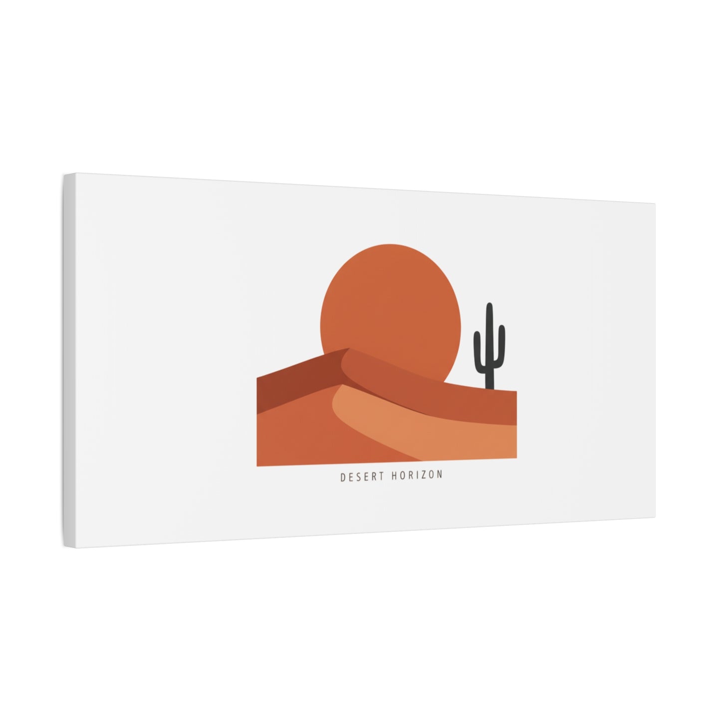 Desert Horizon Minimal Mesa Canvas | desert sunset, southwestern art print
