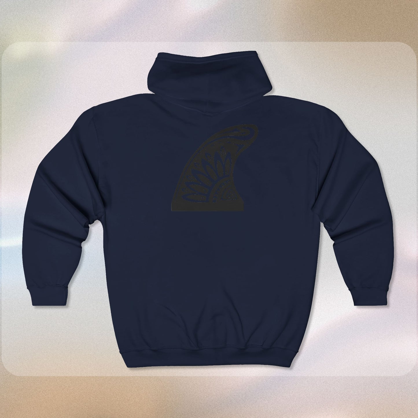 Shark Surfboards Hoodie, Beach Vibes Unisex Zip Sweatshirt, Ocean Lover Gift, Coastal Apparel, Surfing Jacket, Fin Design Outerwear