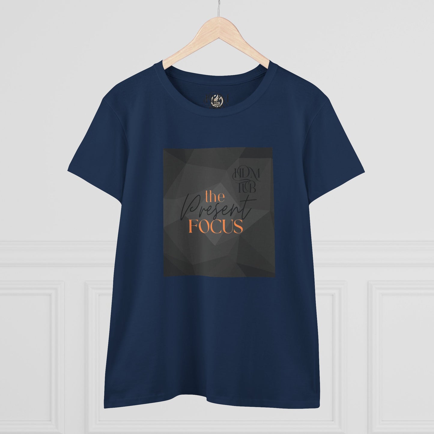 T-Shirt, The Present Focus, Women's Tee, Cotton Tee, Graphic Tee, Meditation Shirt