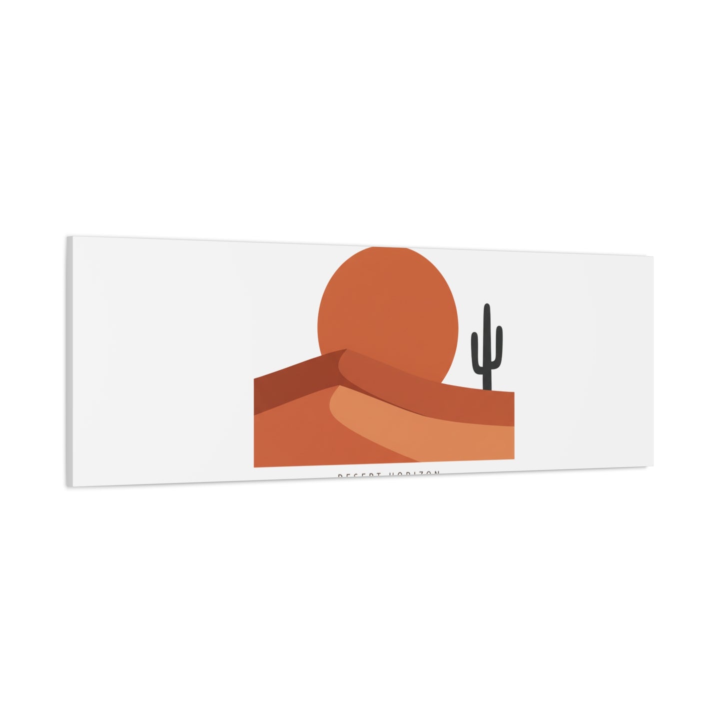 Desert Horizon Minimal Mesa Canvas | desert sunset, southwestern art print
