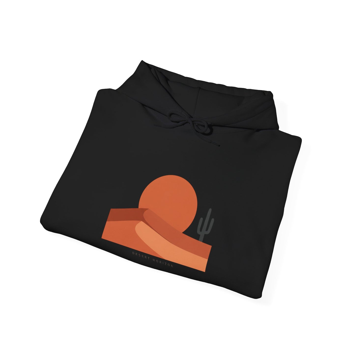Desert Sunset Minimalist Mesa Hoodie | Southwestern adobe-inspired art
