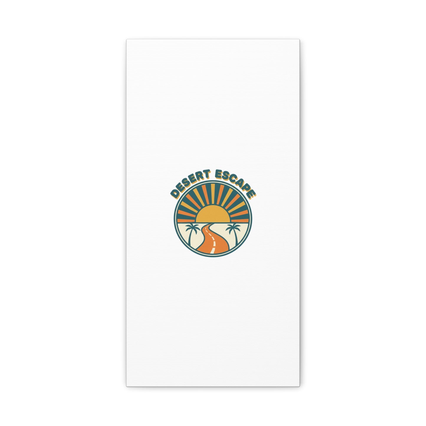 Desert Escape Sunset Canvas | 70s Sunset Retro Palm Poster