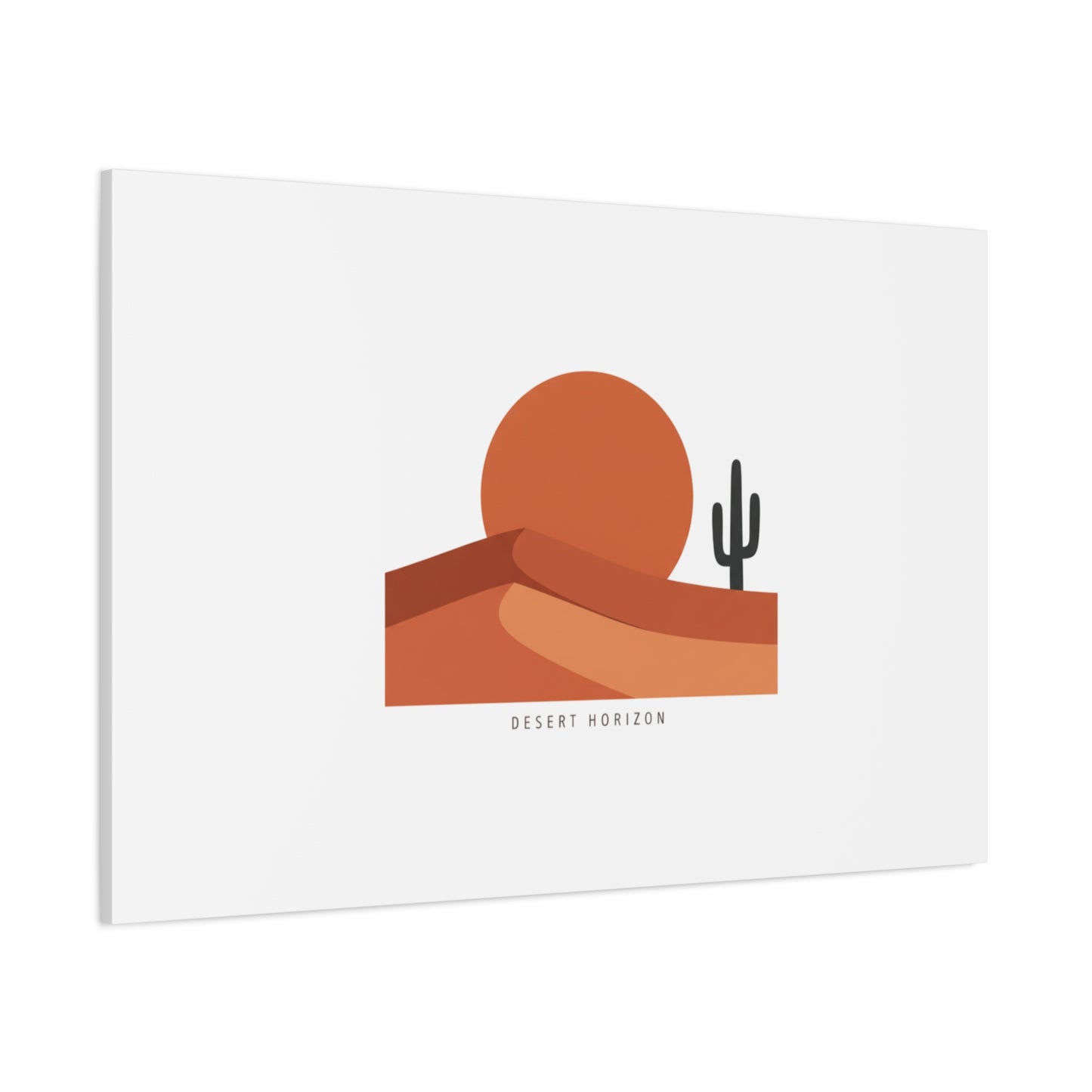 Desert Horizon Minimal Mesa Canvas | desert sunset, southwestern art print