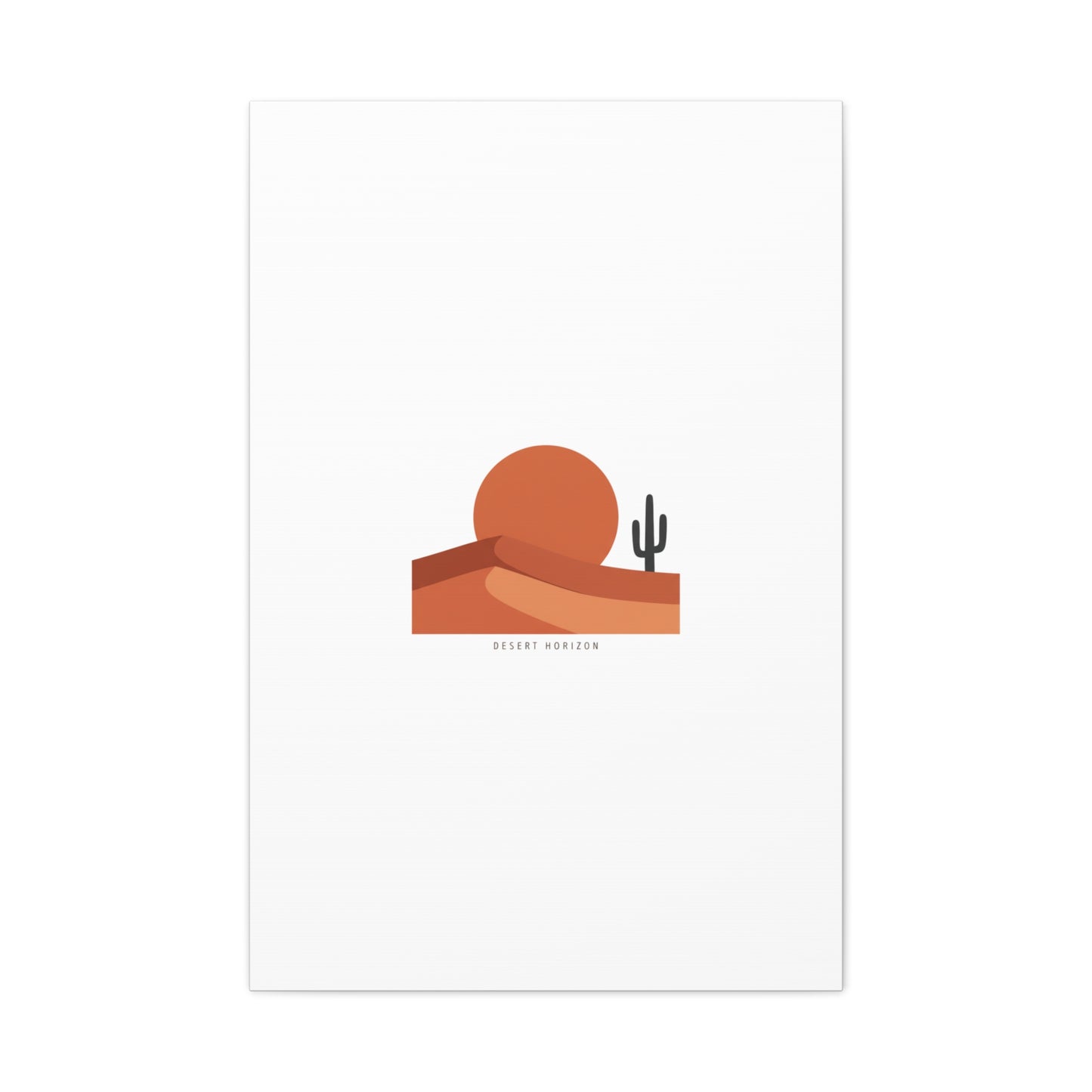 Desert Horizon Minimal Mesa Canvas | desert sunset, southwestern art print